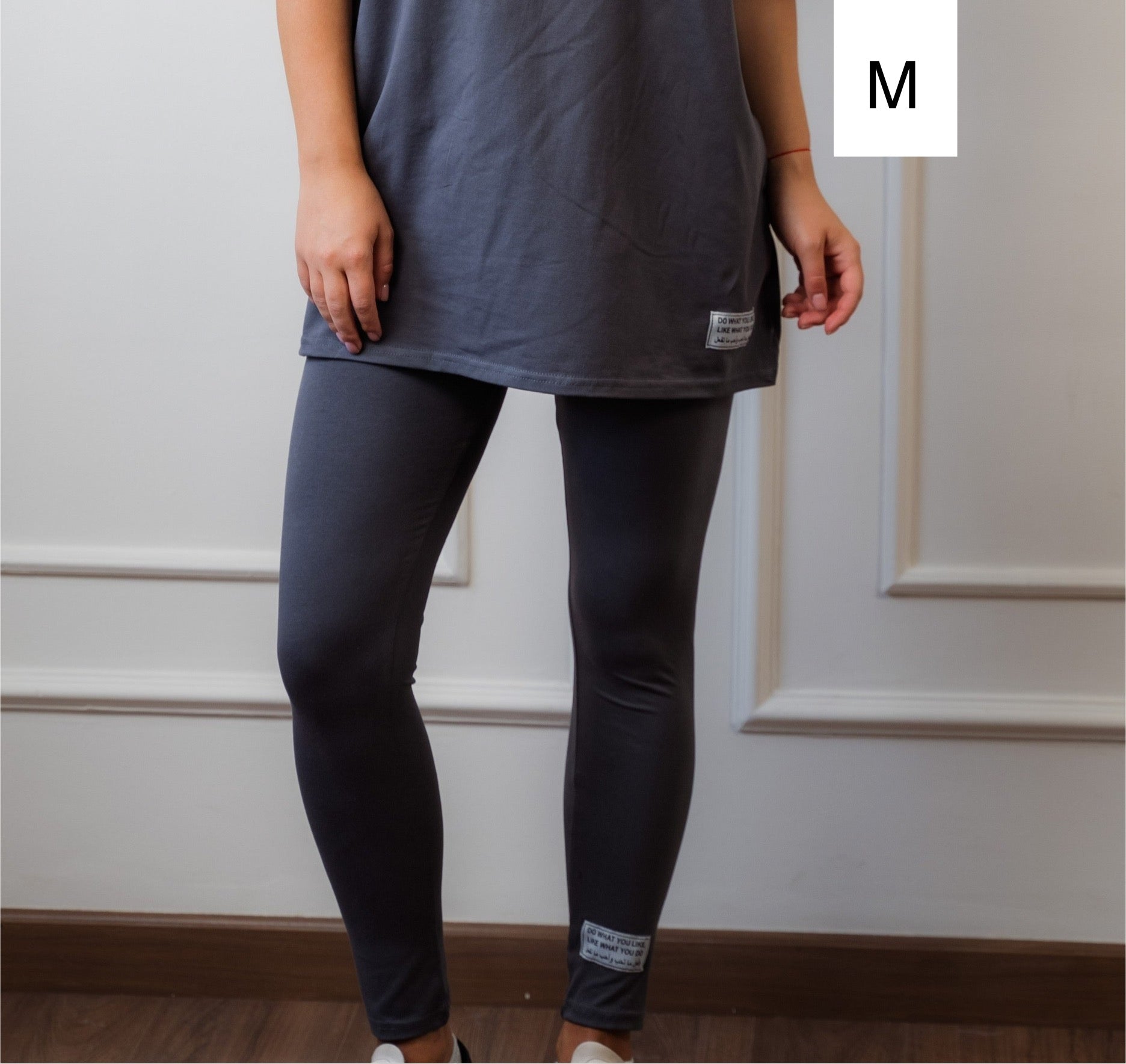 Active Legging In Cotton | Grey