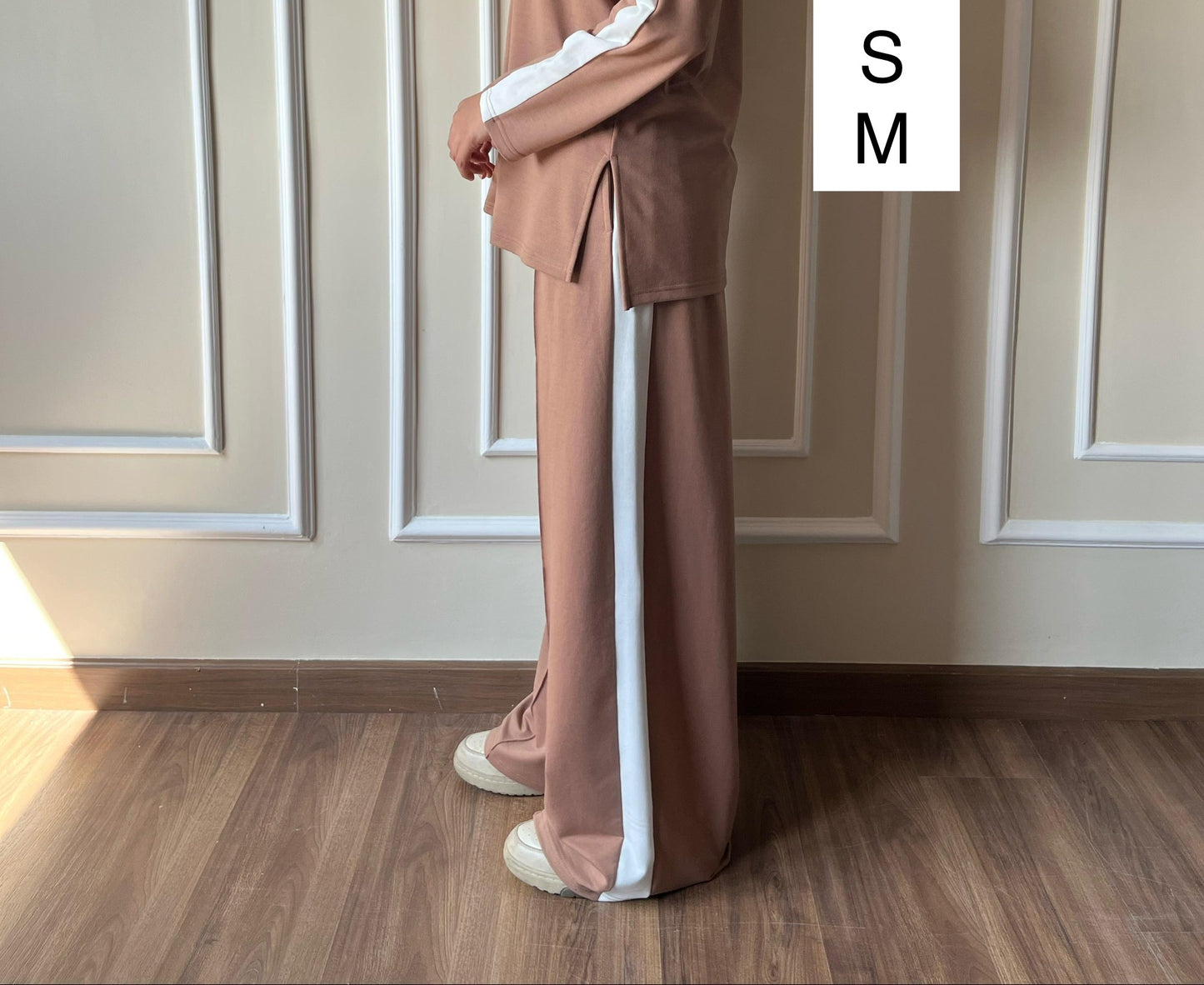 Polo Collar Pants | Brown