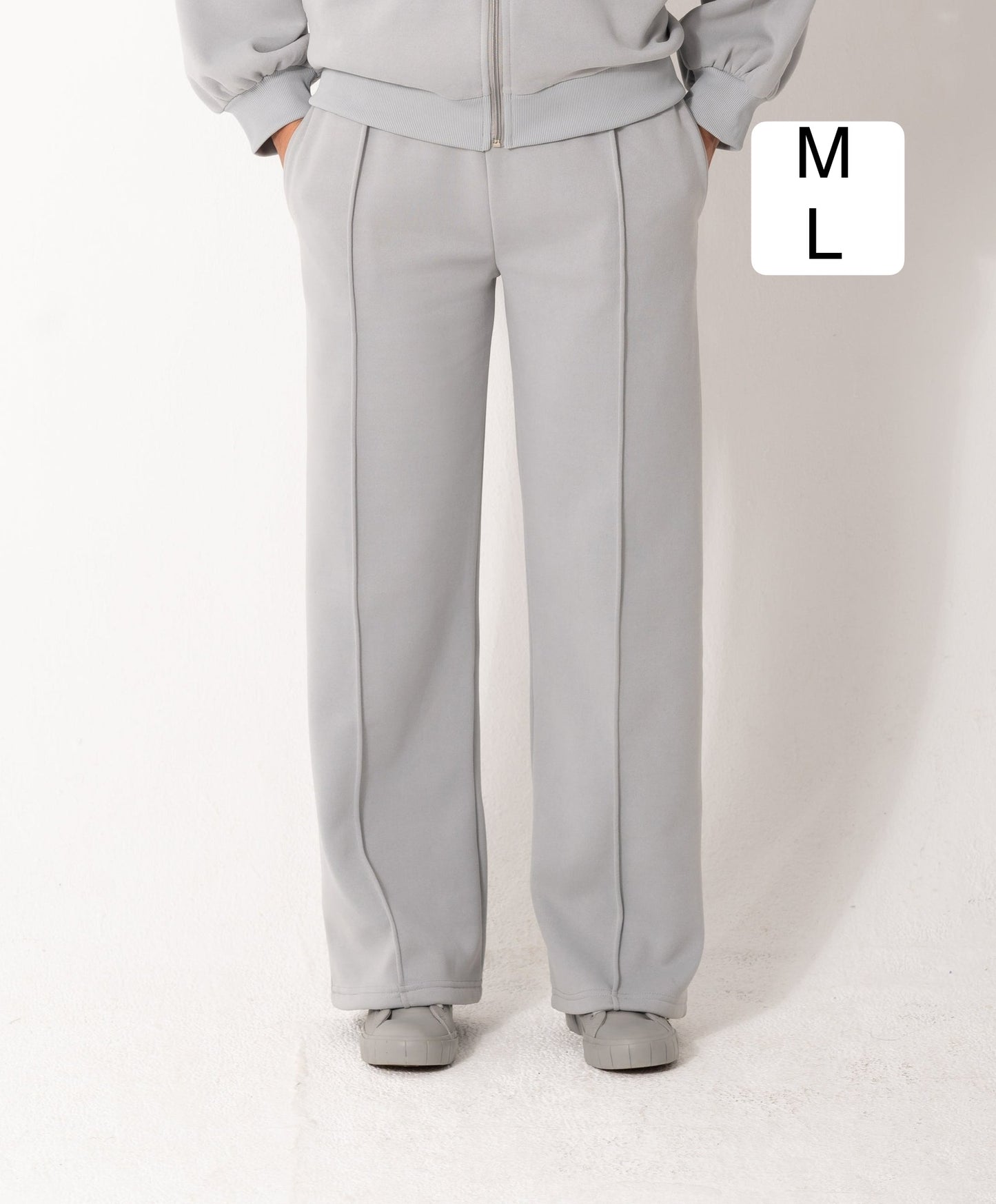 Soft Bomber Pants In Grey