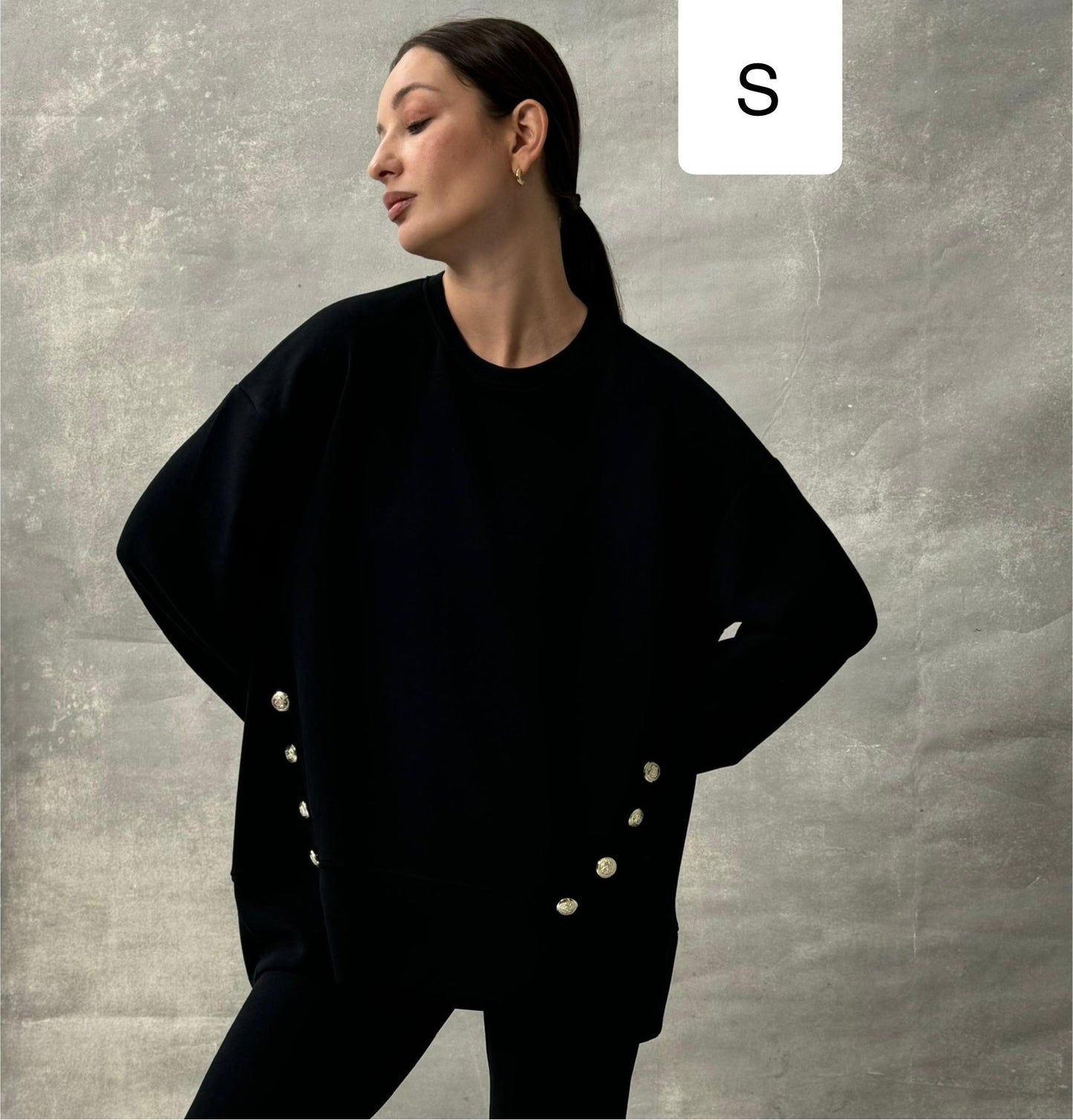 Modal Button Shirt In Black