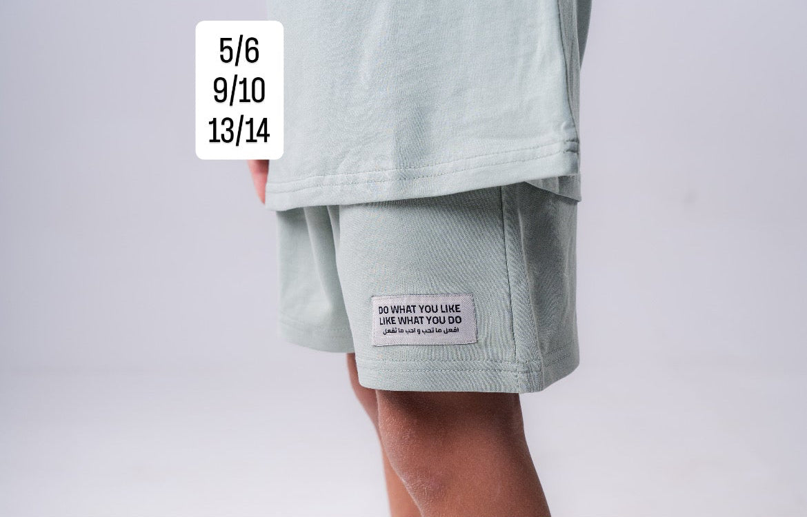 Kids Short in Mint Green