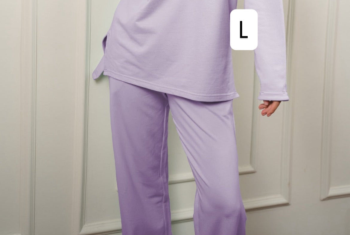 Cotton Everyday Pants 
 | Purple