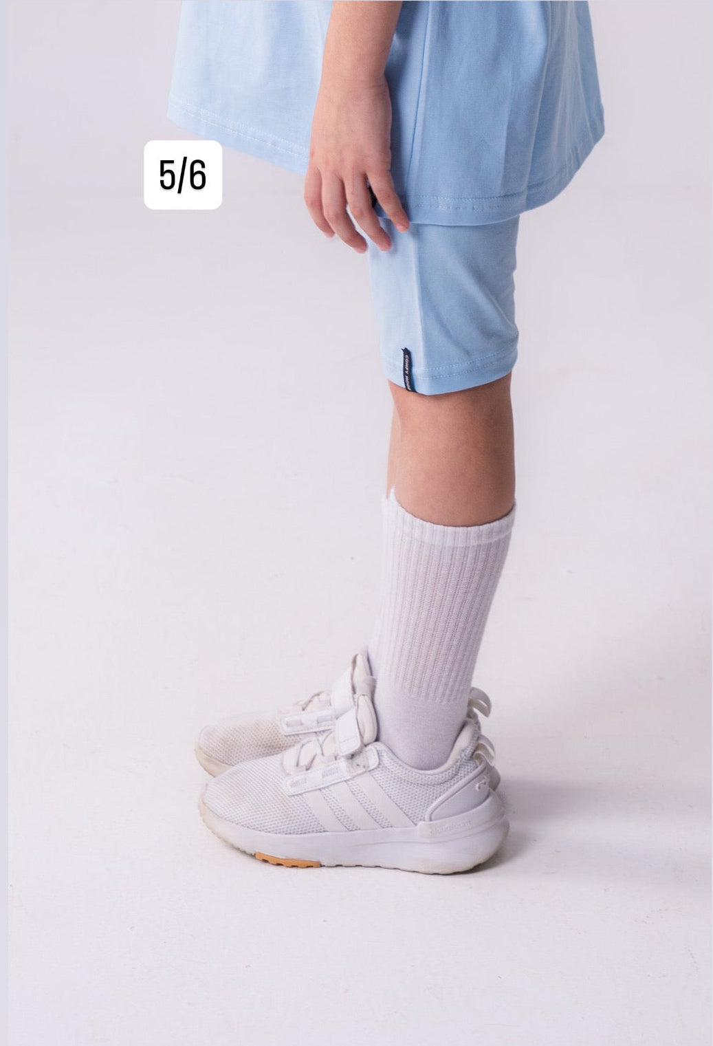 Kids Legging Short in Baby Blue