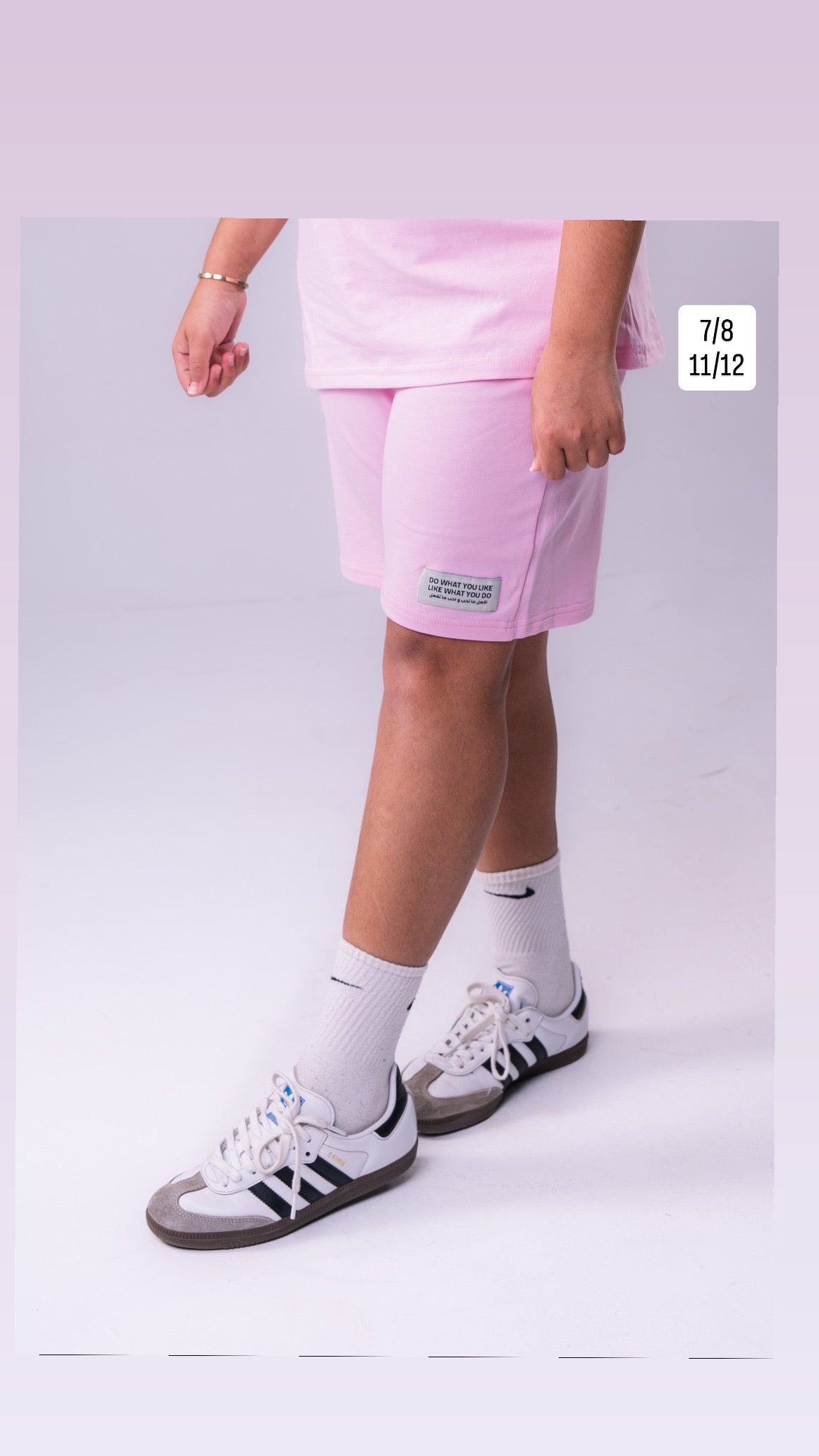 Kids Cotton Short In Pink