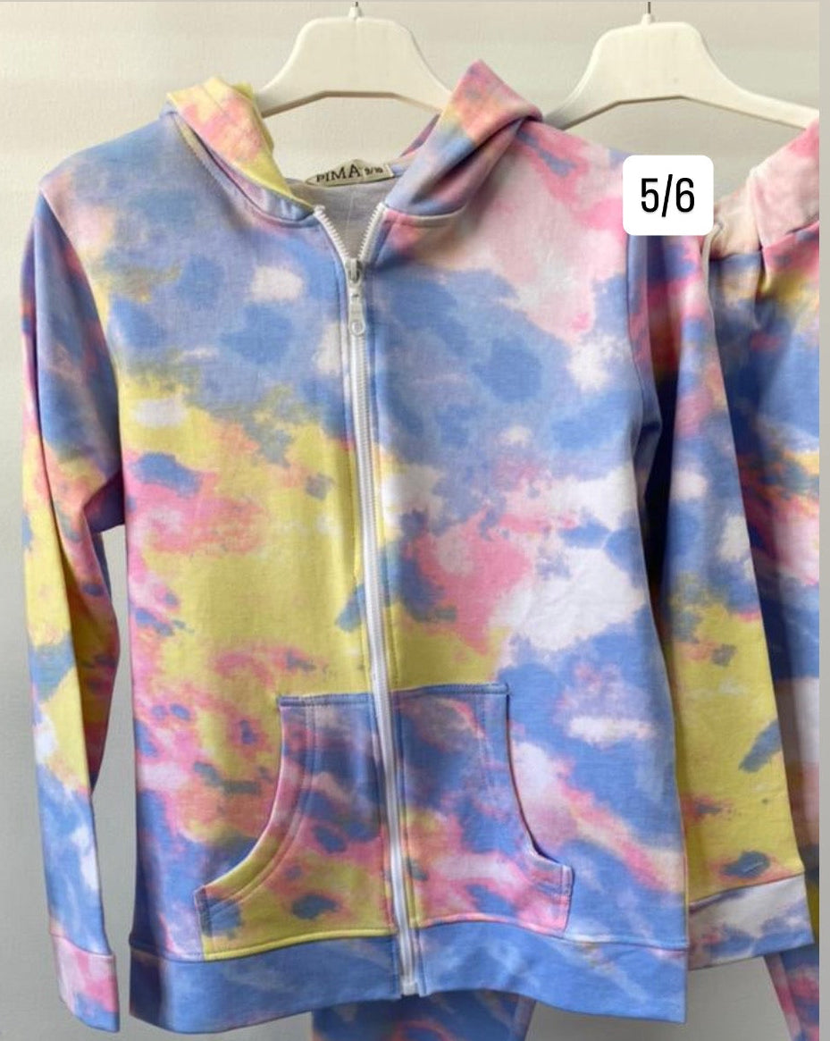 Tie Dye Hooded Jacket