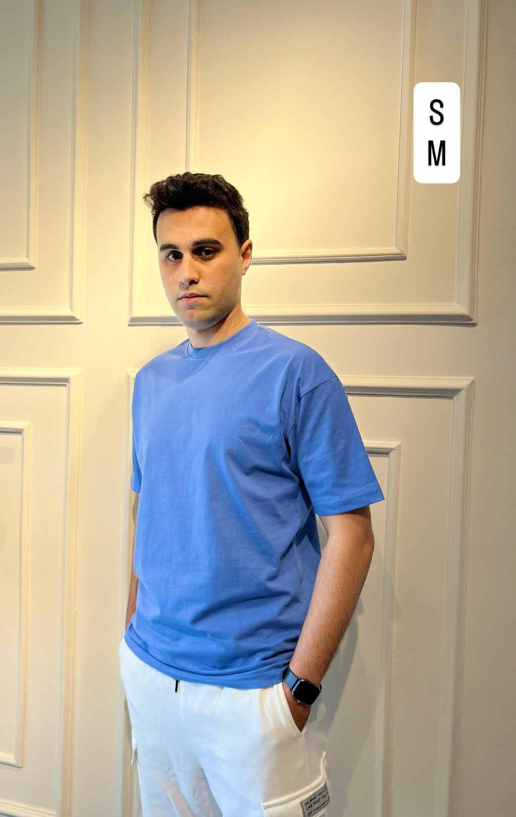 Basic Men T-Shirt In Blue