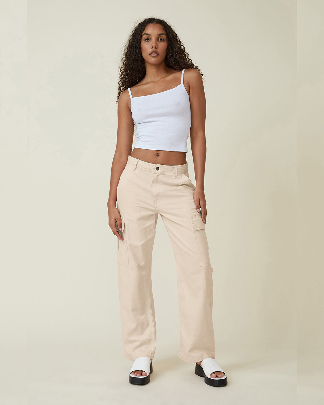 Cargo Pants In Beige