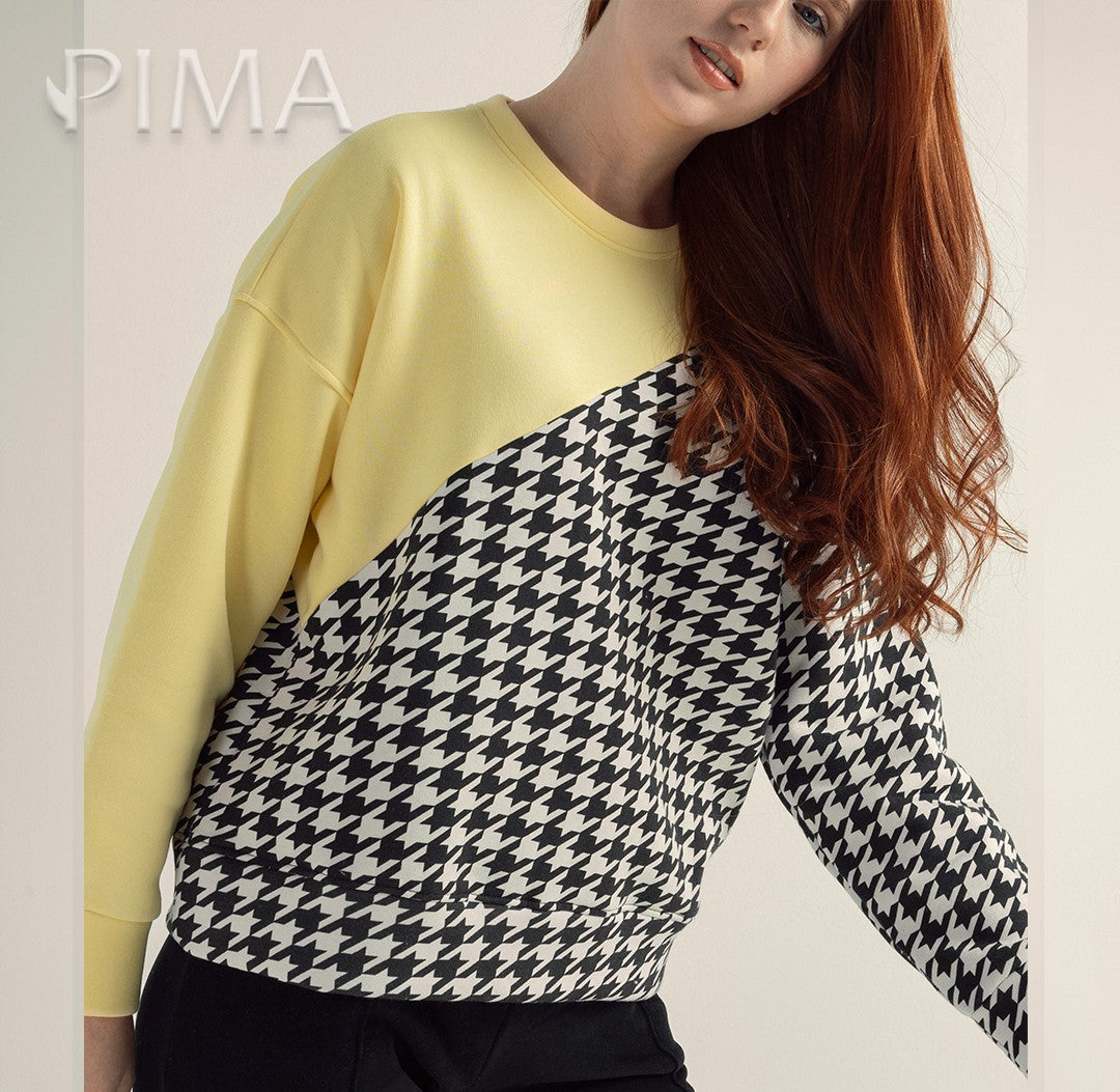 Split yellow Sweater