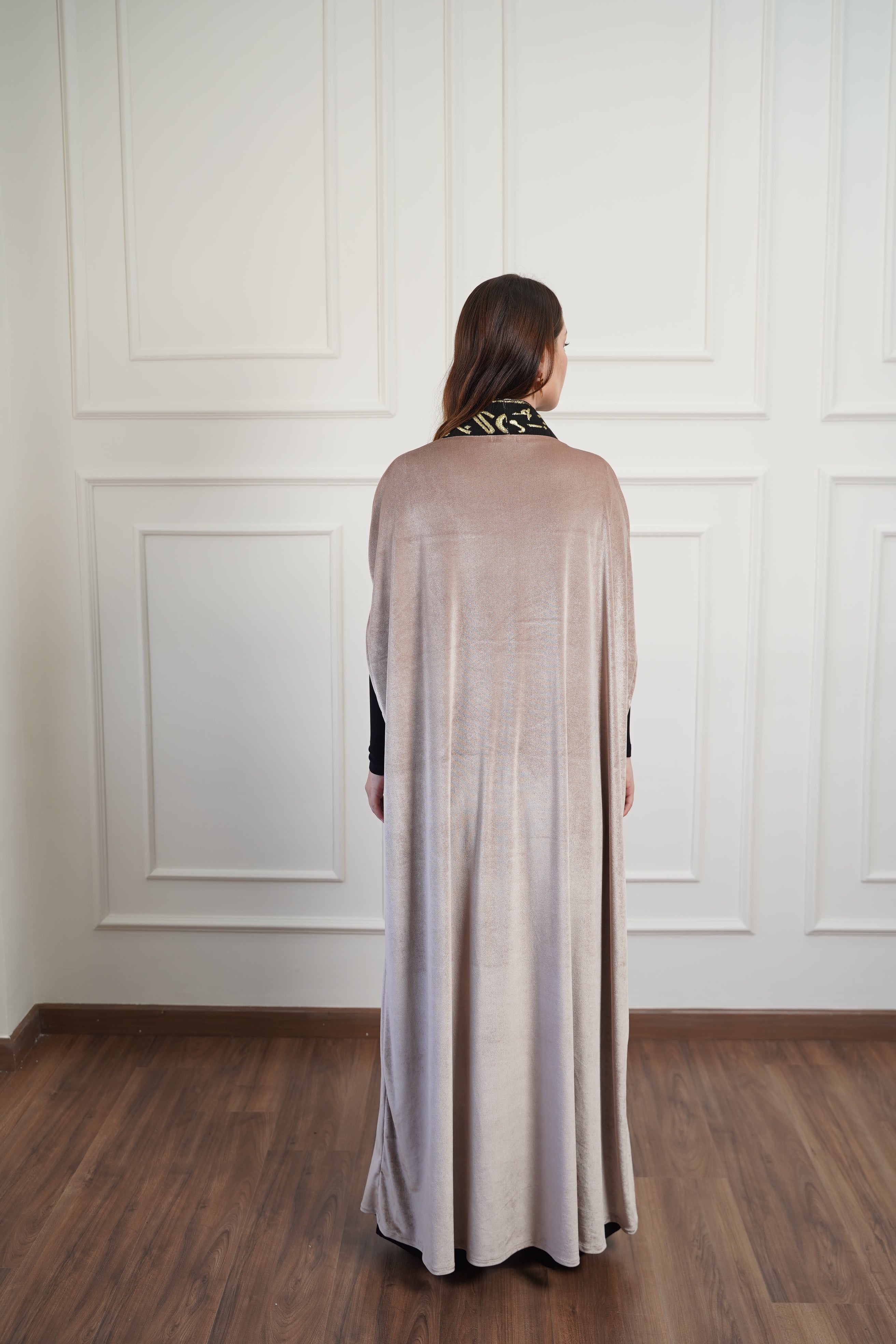 Arabic Calligraphy Velvet Abaya