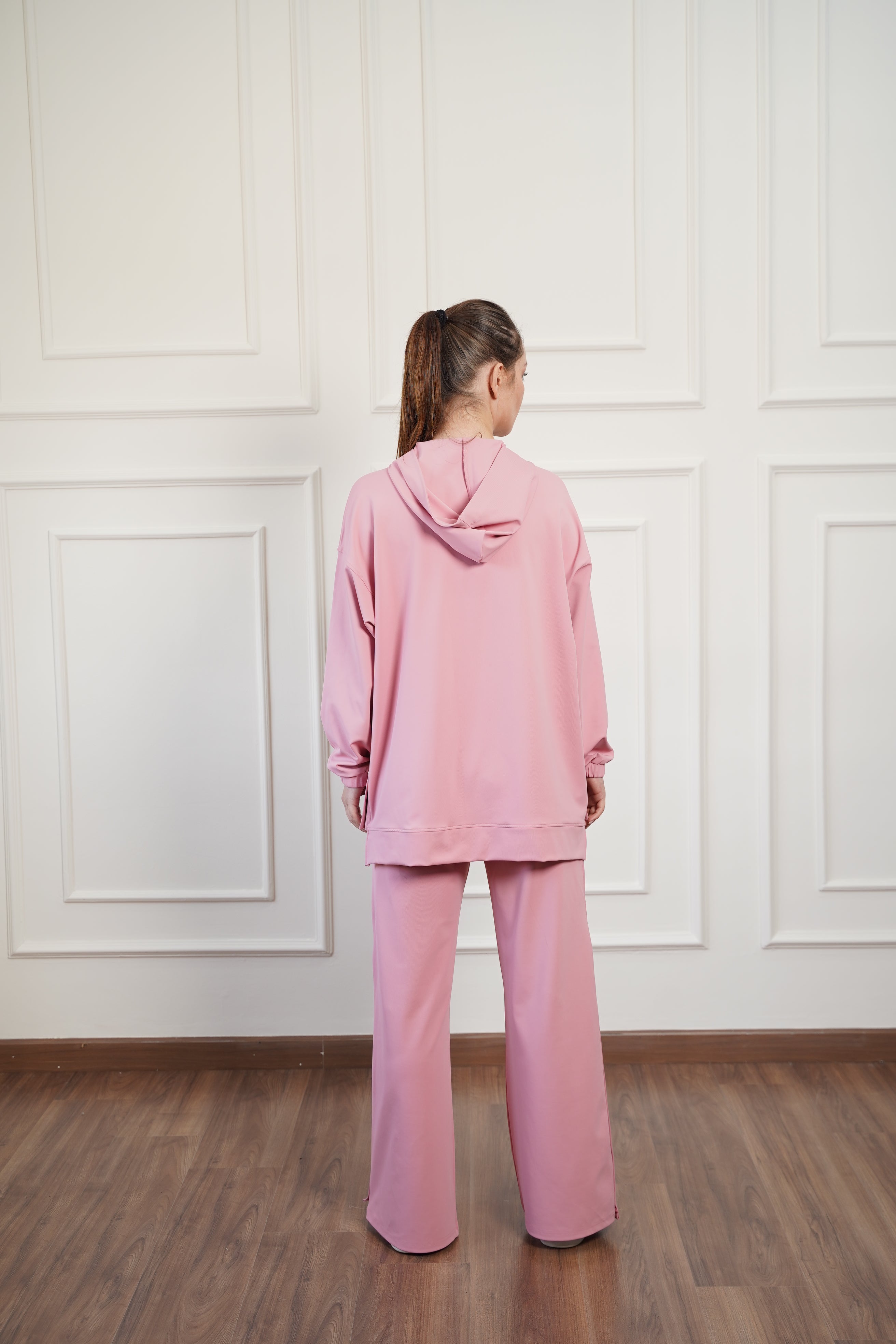 Wide Leg Side Buttons Set