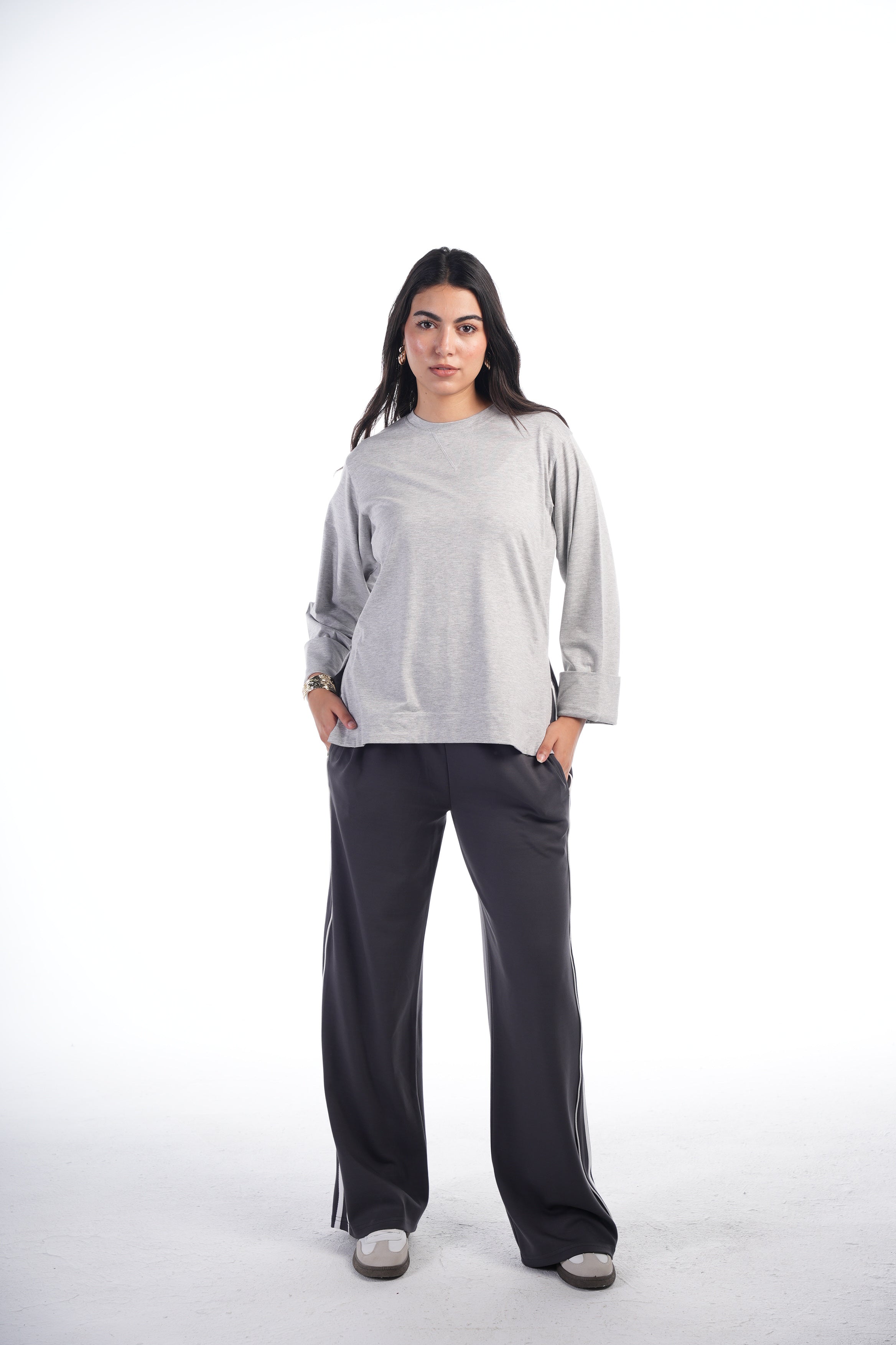 Folded Sleeves T-Shirt