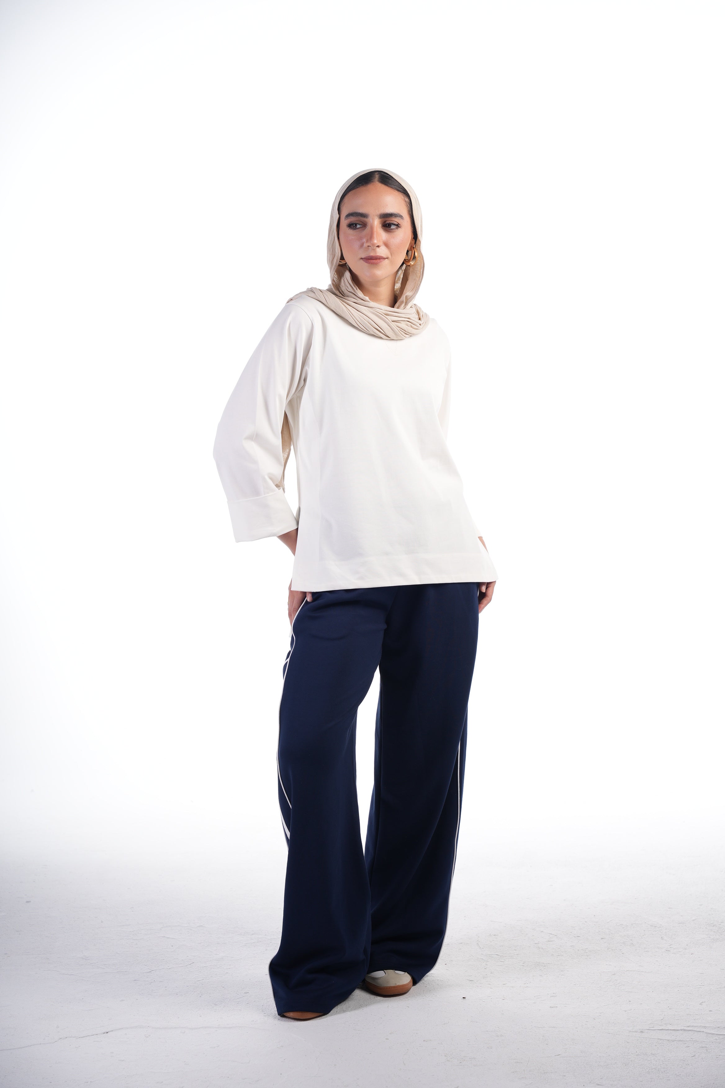 Folded Sleeves T-Shirt