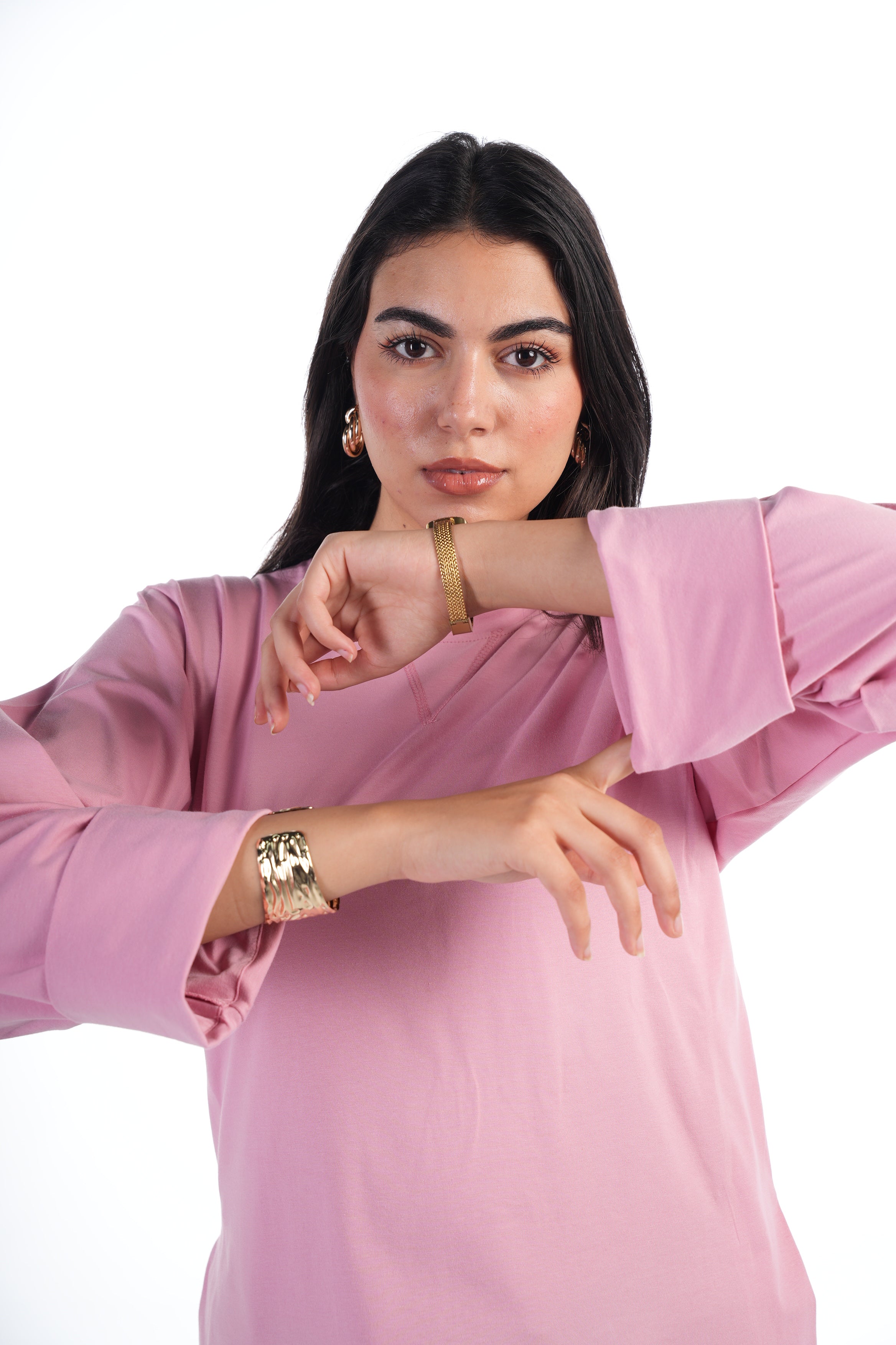 Folded Sleeves T-Shirt