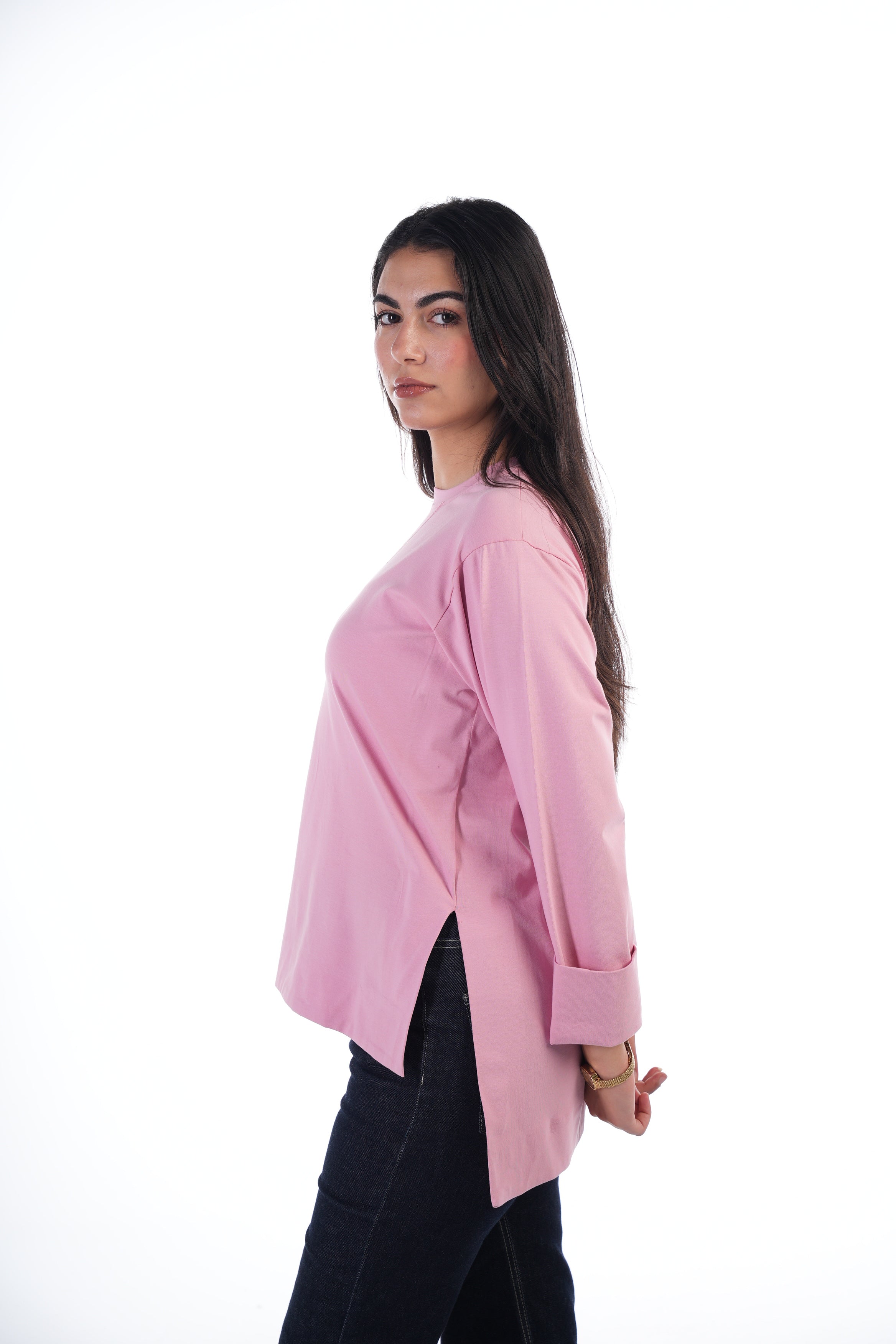 Folded Sleeves T-Shirt