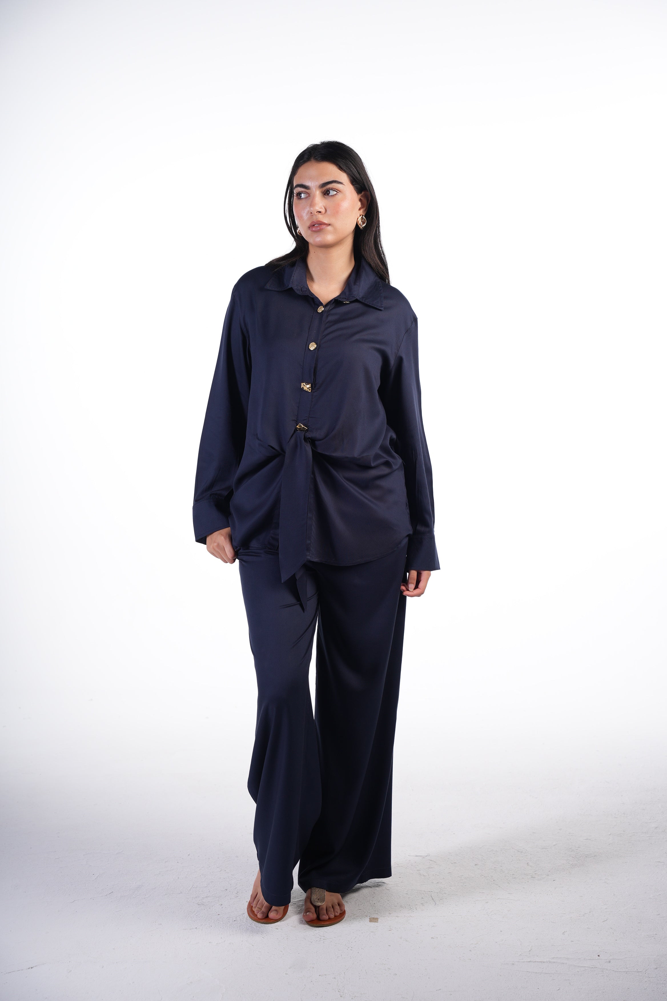 Knotted Shirt Set