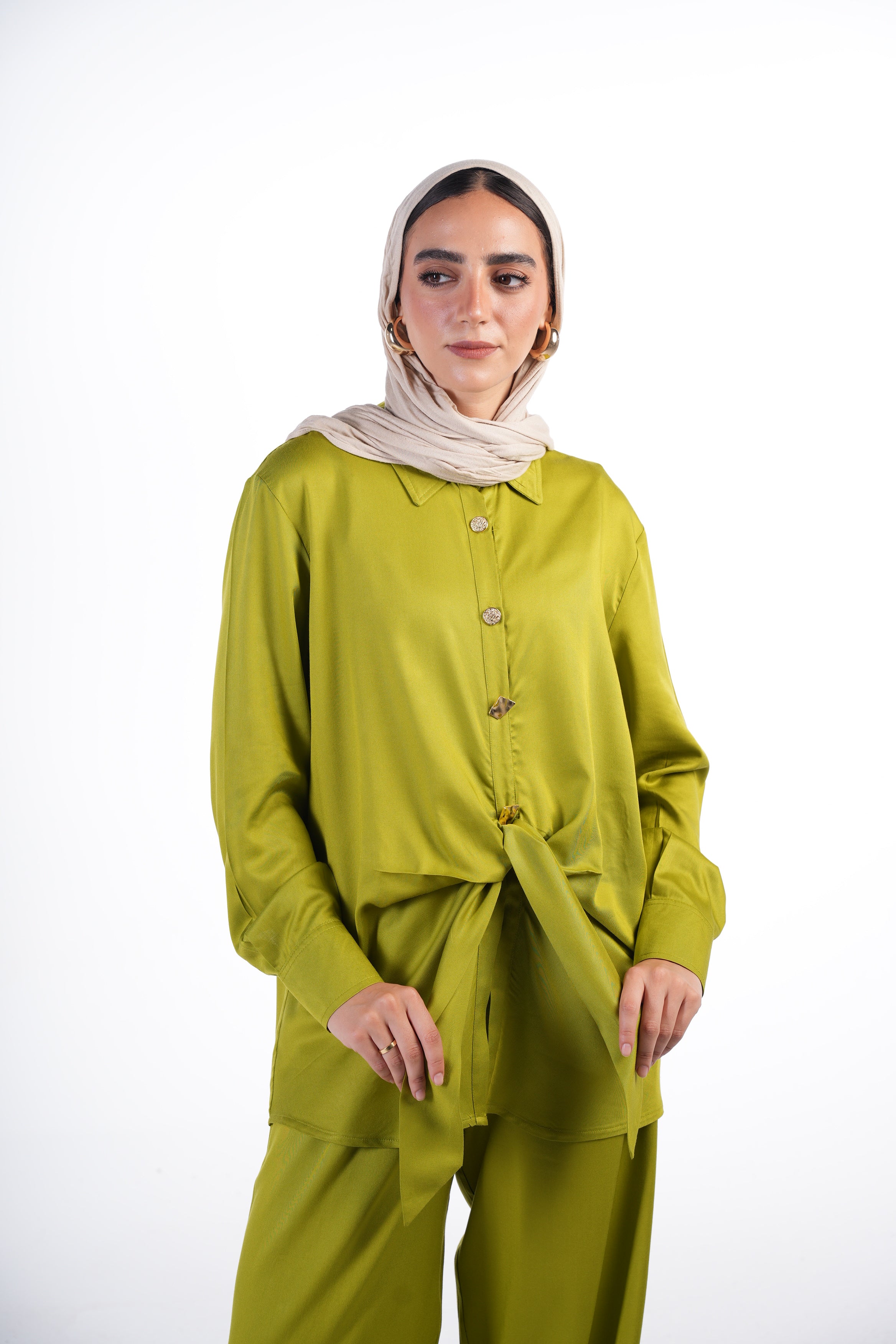 Knotted Shirt Set