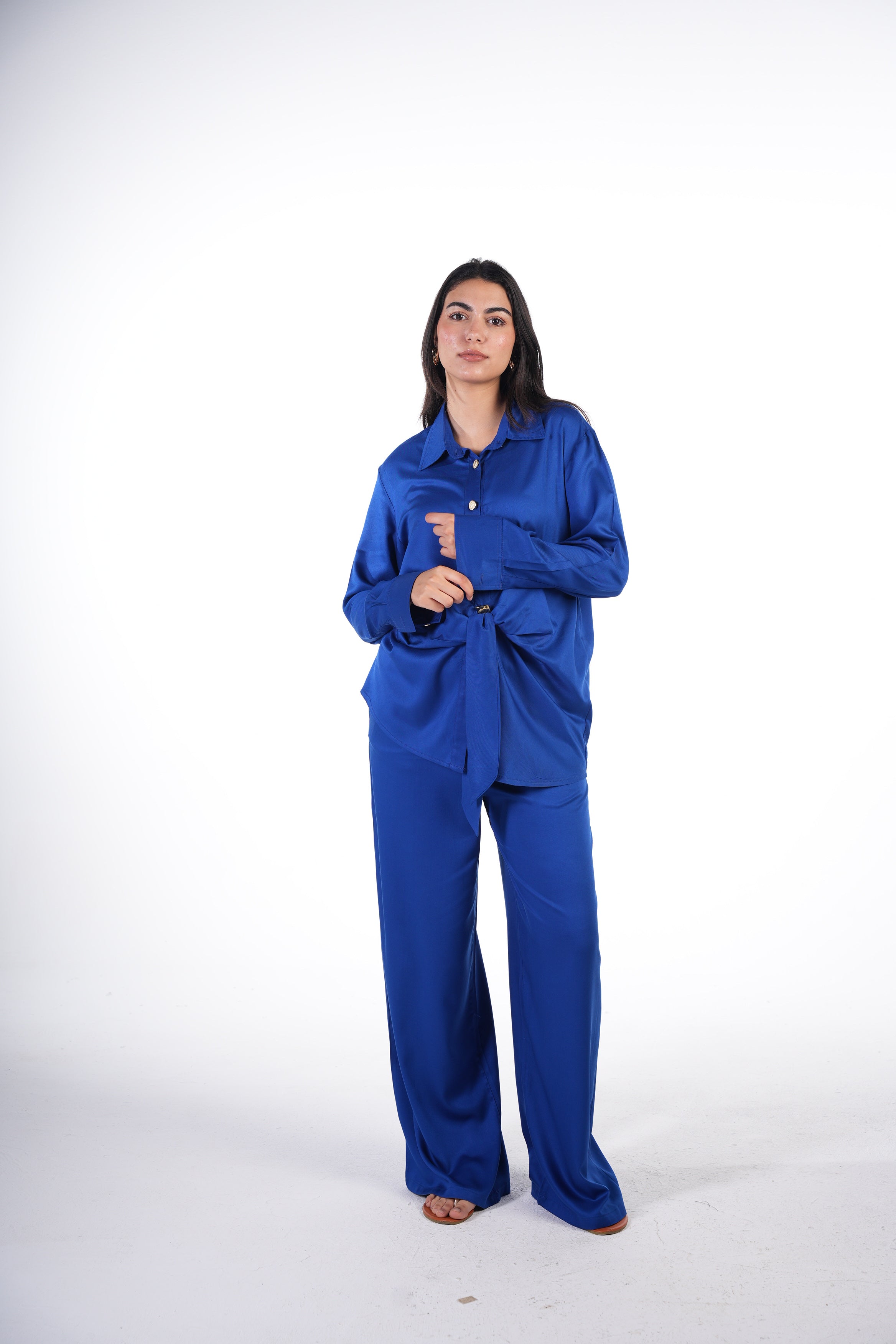 Knotted Shirt Set