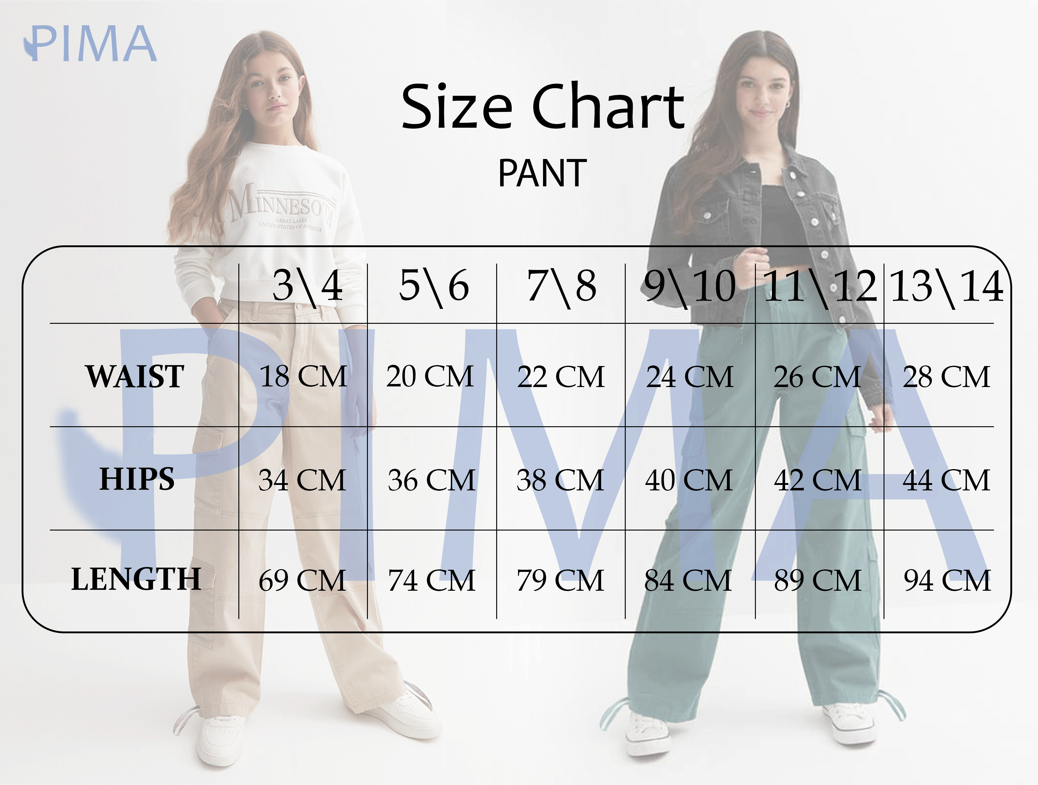 Blue Teal Kids Cargo Pants