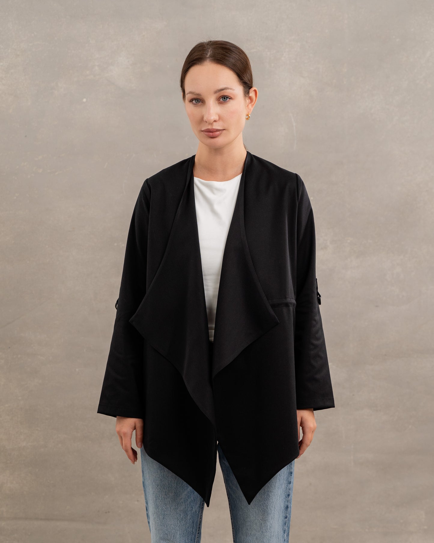 Summer Belted Jacket In Black
