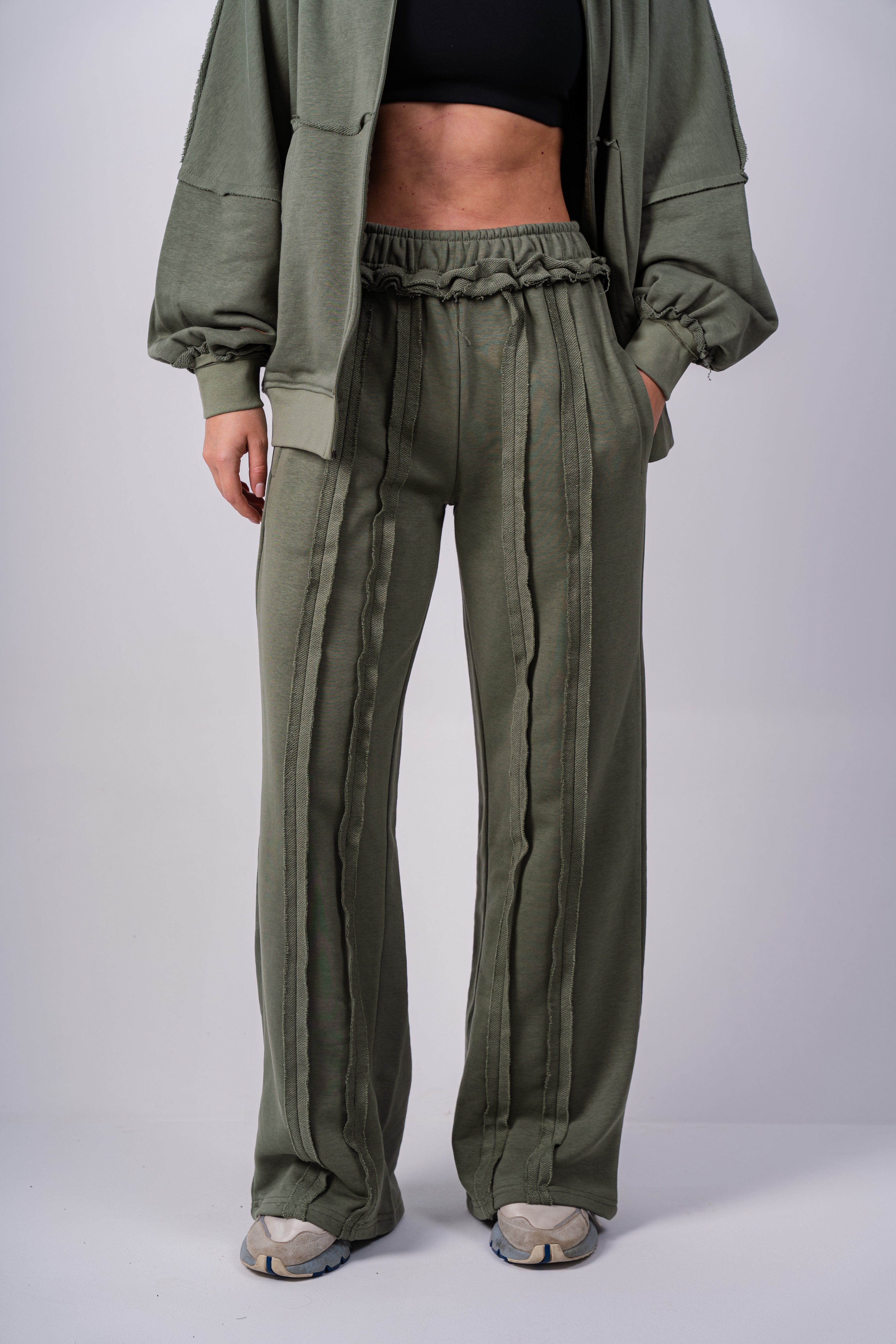 RAW edges jacket set