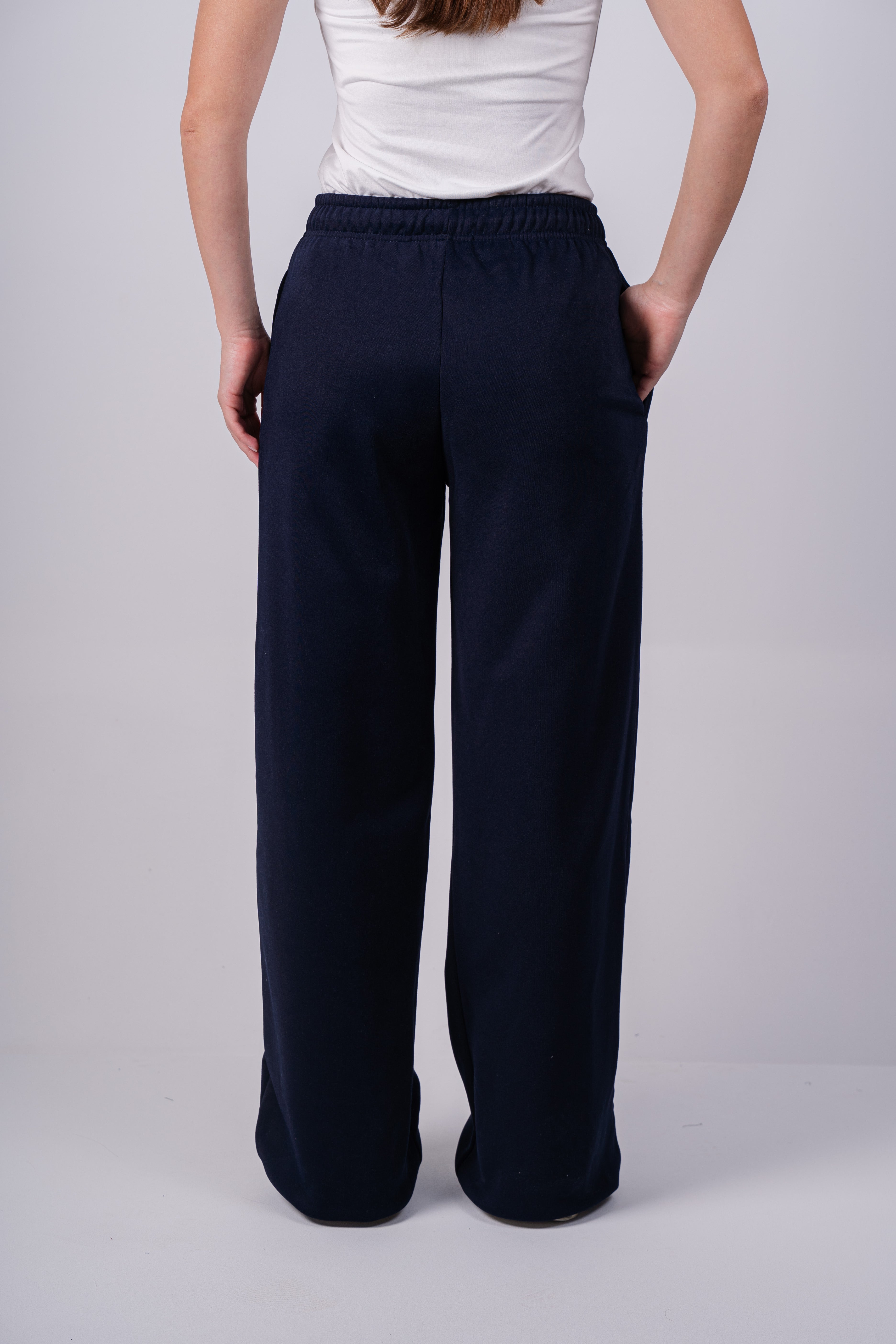 Fleece Wide-Leg Sweatpants