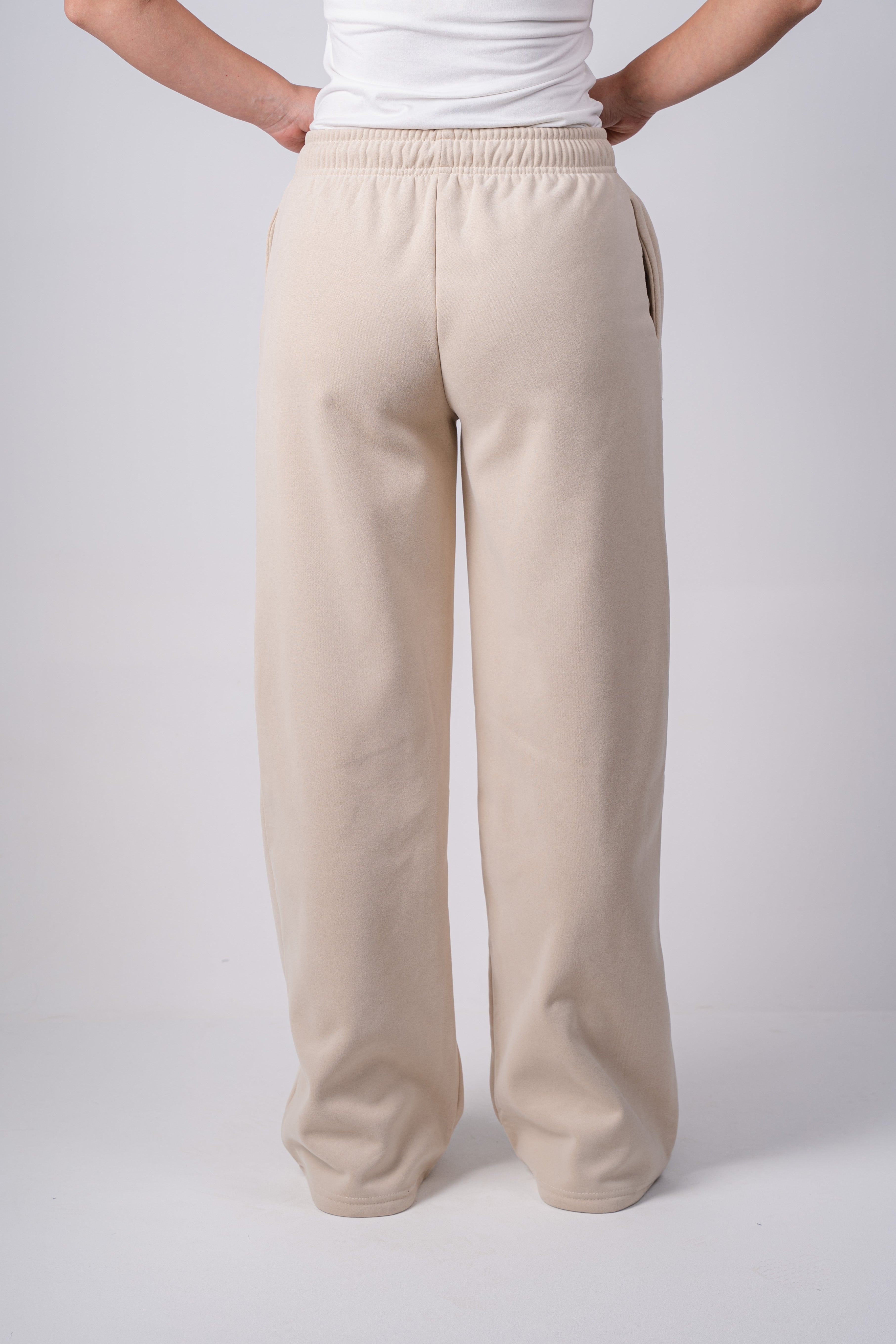Fleece Wide-Leg Sweatpants