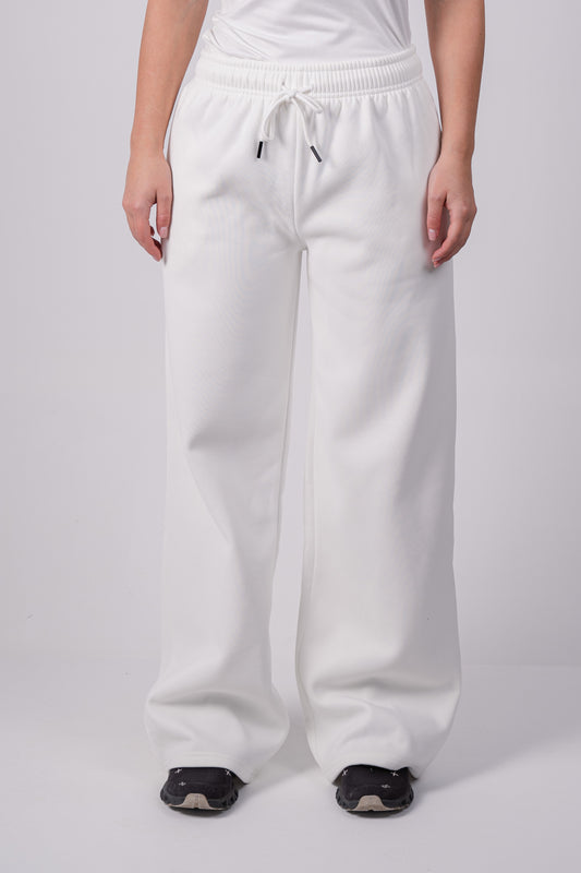 Fleece Wide-Leg Sweatpants |Off White