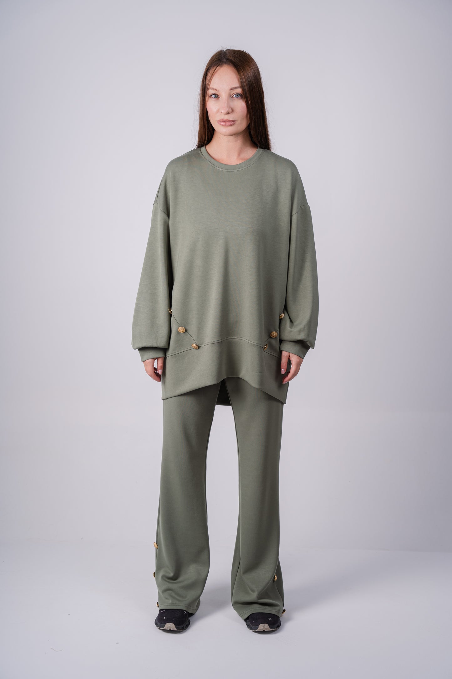 Modal Buttons Set In Olive