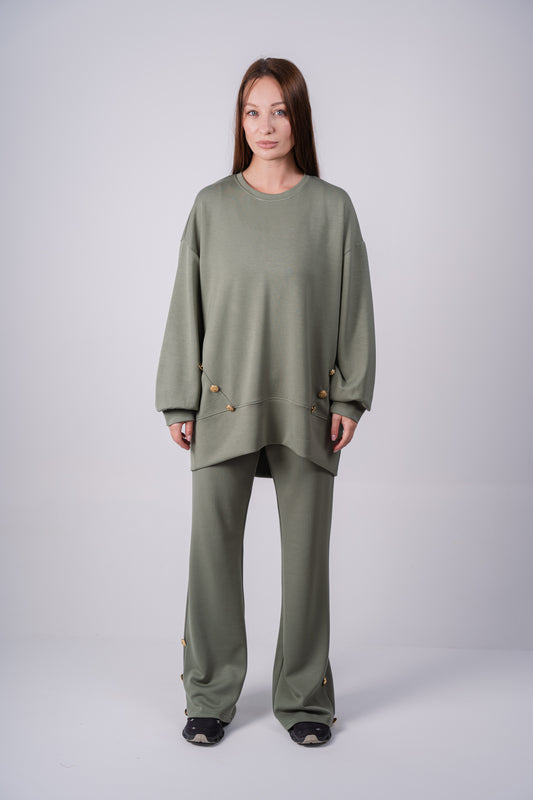 Modal Buttons Set In Olive