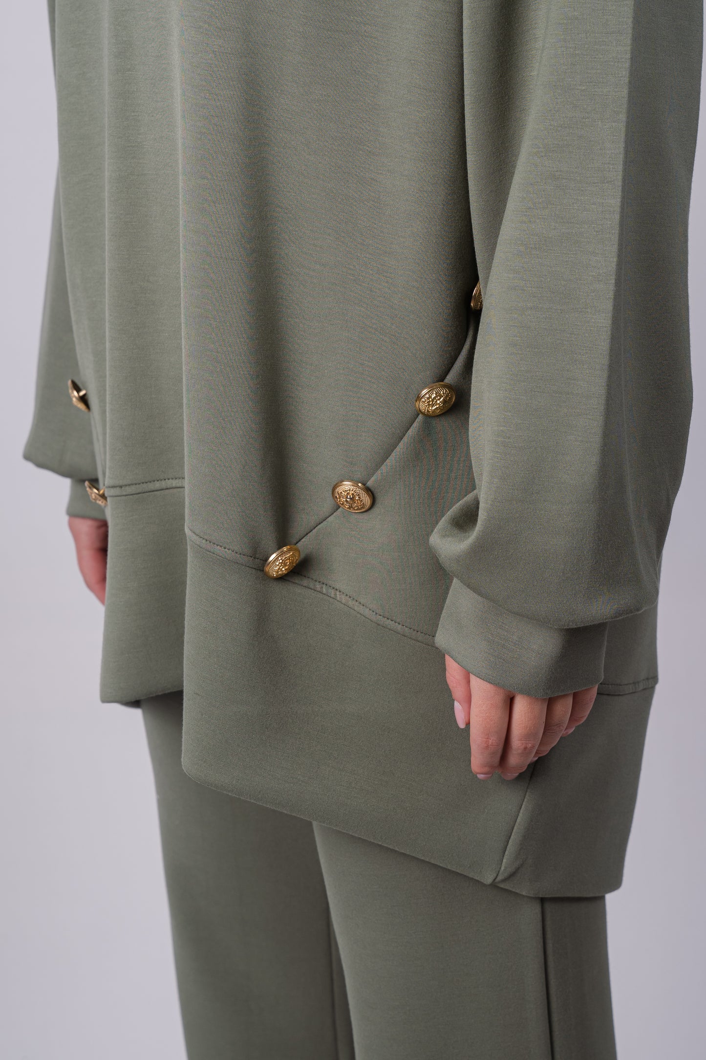 Modal Buttons Set In Olive