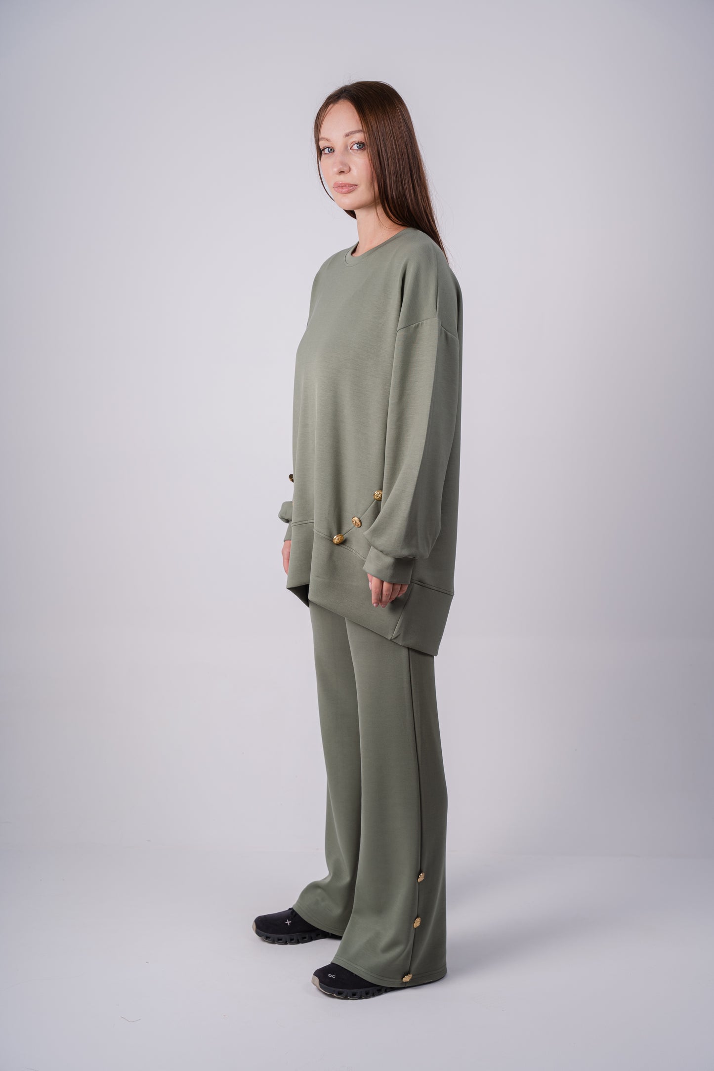 Modal Buttons Set In Olive