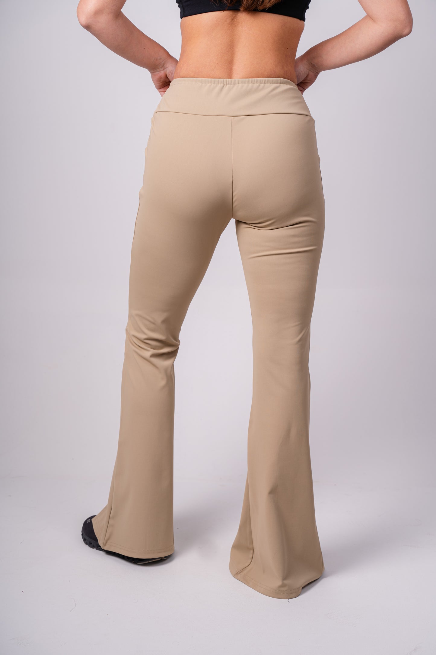 Sporty Flare pants | Beige