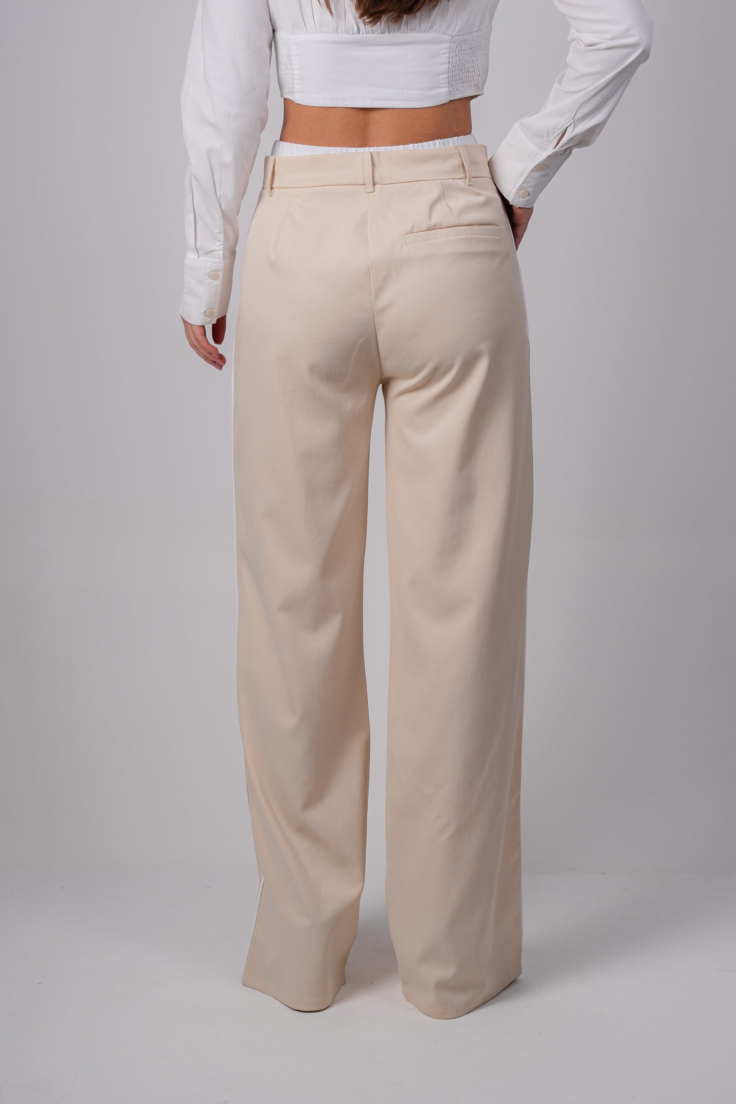 Side Line Trousers | Beige