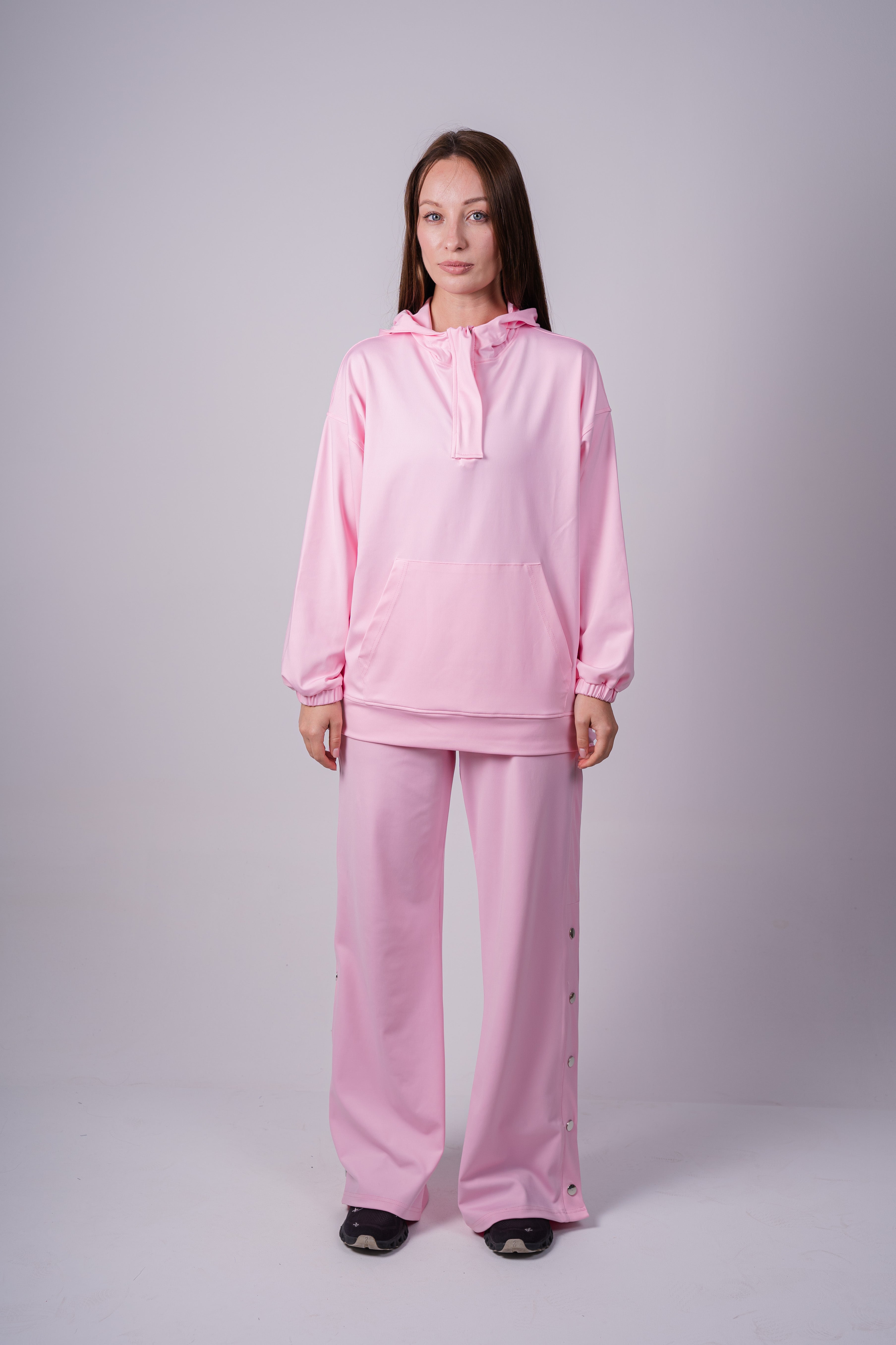 Wide Leg Side Buttons Set