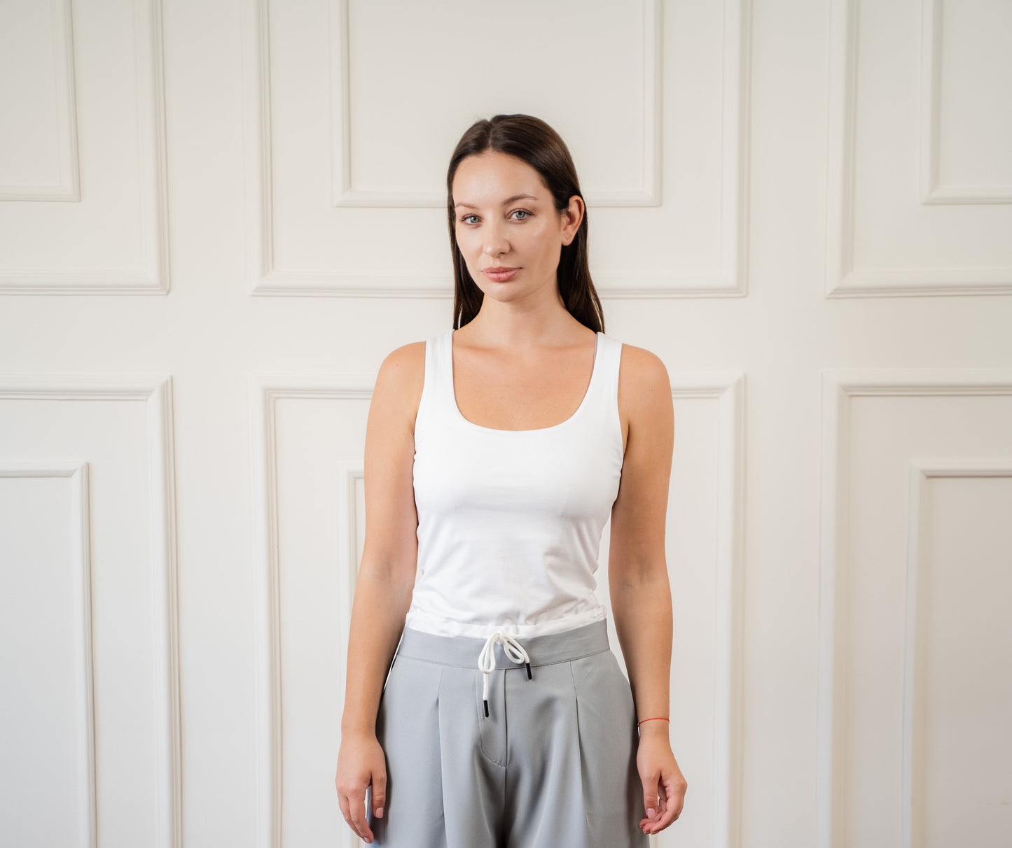 Basic Tank-Top In Off-White