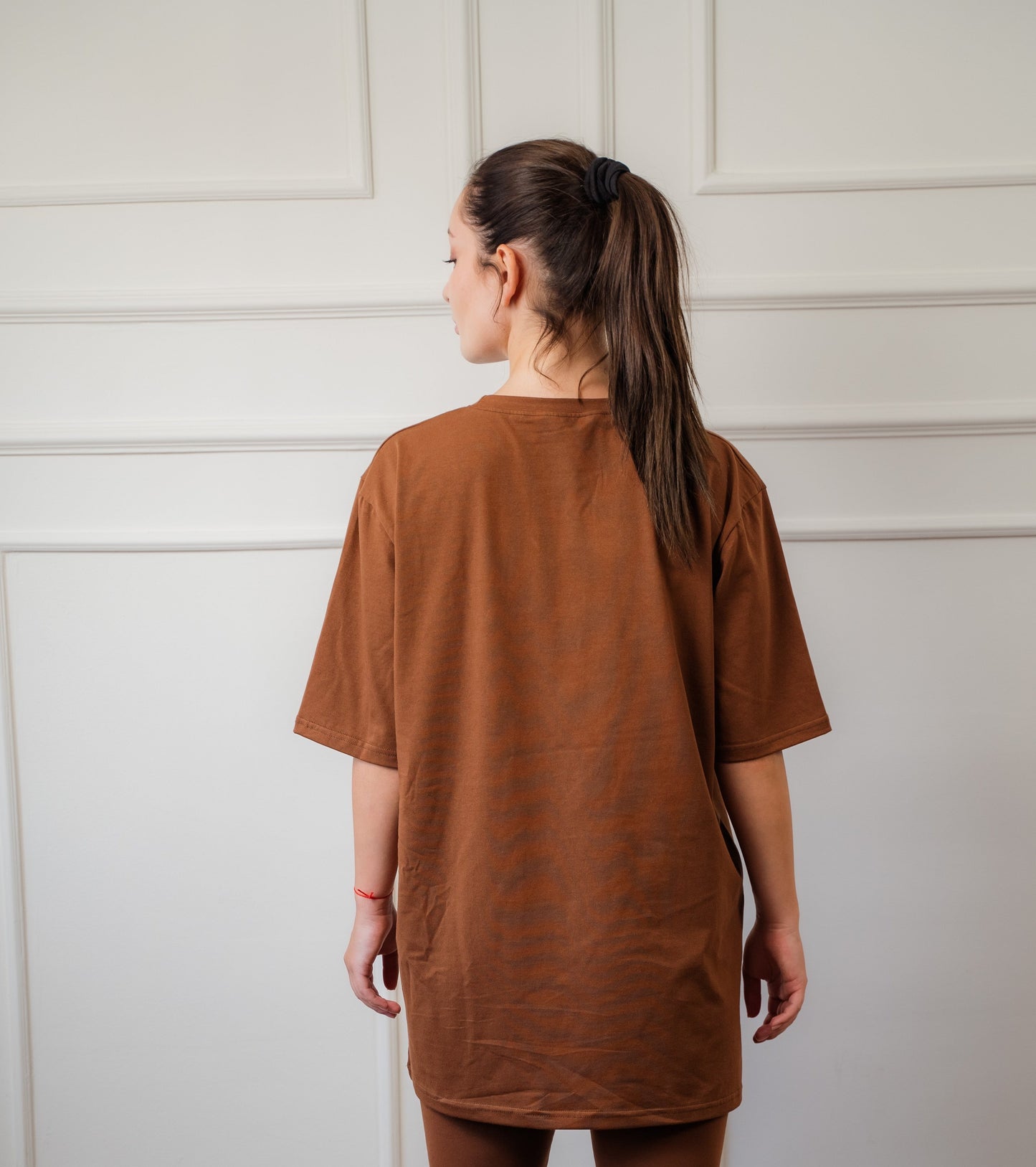 Cotton T-Shirt With Patch | Brown