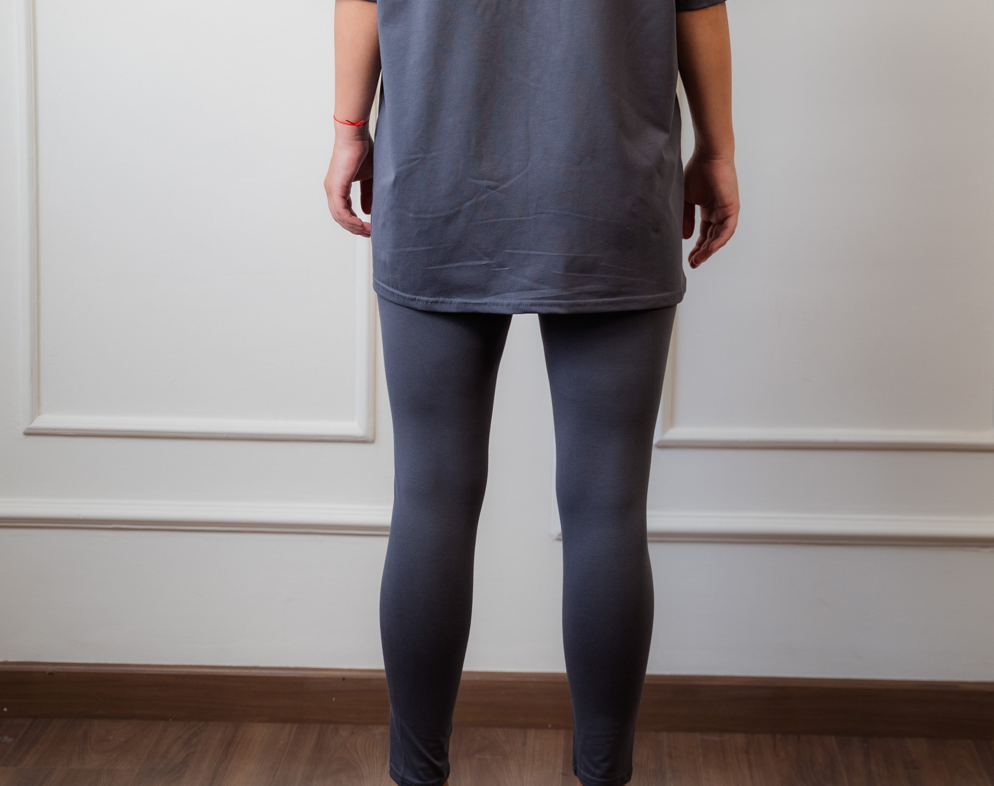Active Legging In Cotton | Grey