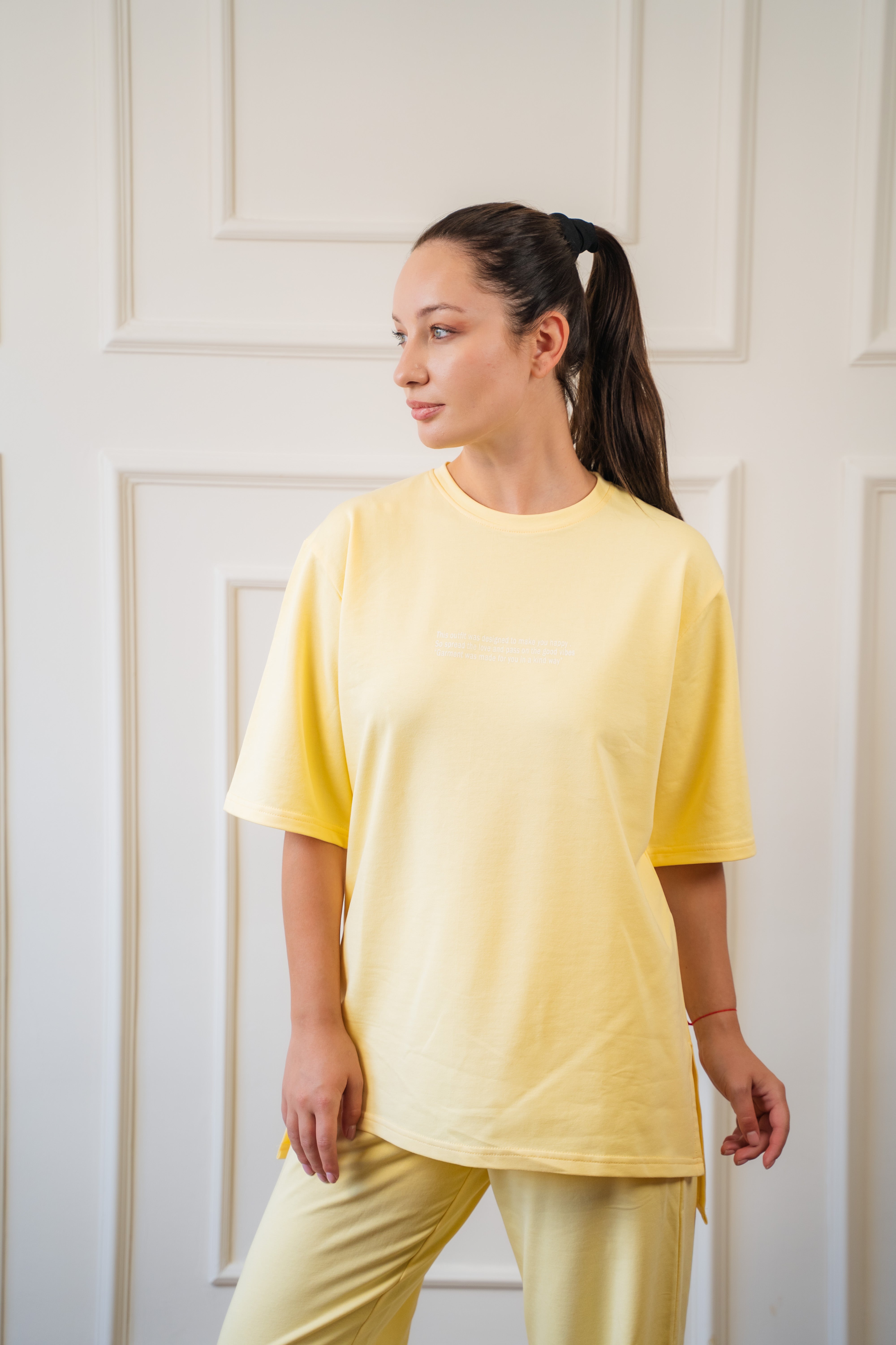 Cotton Everyday T-Shirt In Yellow