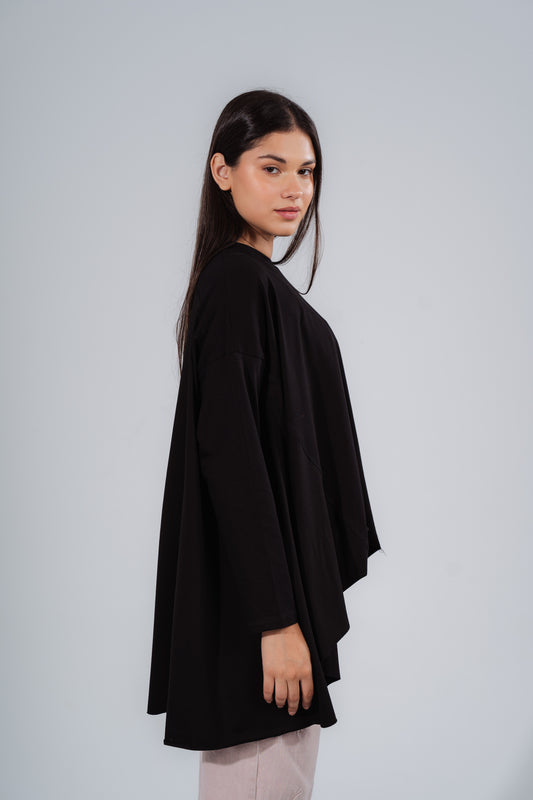 Asymmertict Shirt | Black