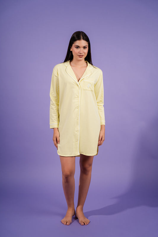 Night dress | Yellow