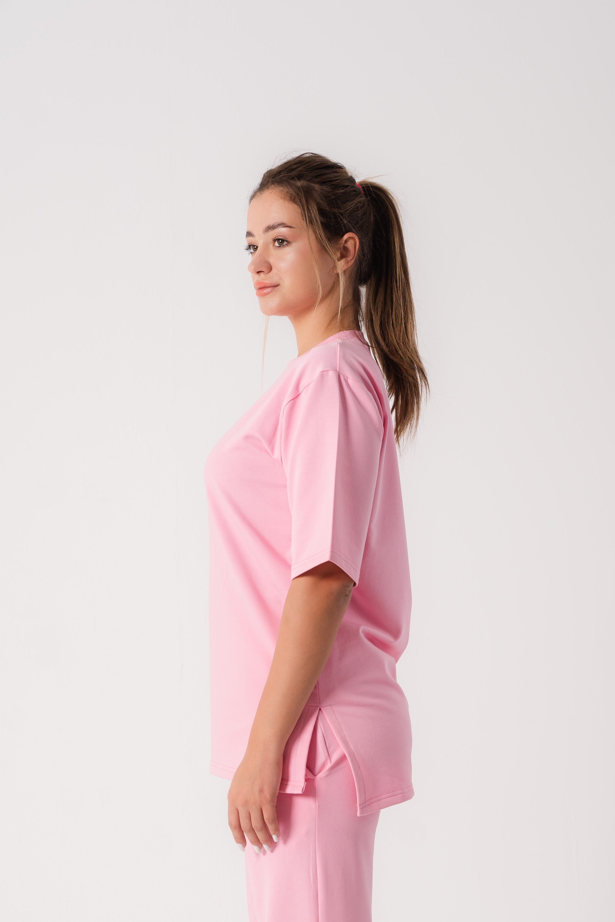 Cotton Everyday T-Shirt In Pink