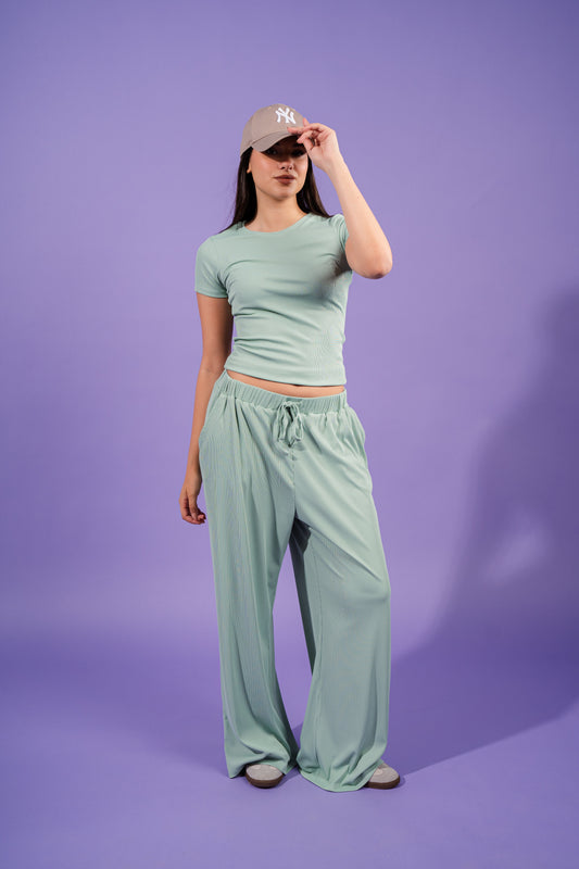 Ribbed Top| Mint Green
