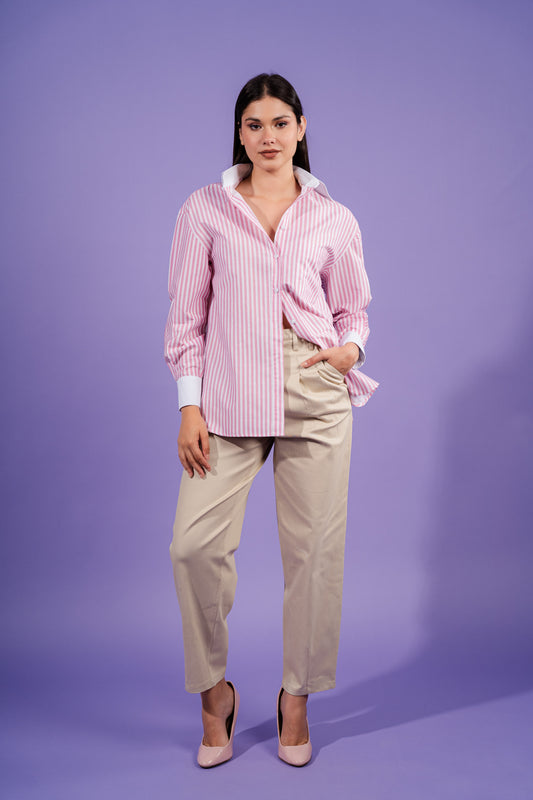 Striped Shirt | Pink