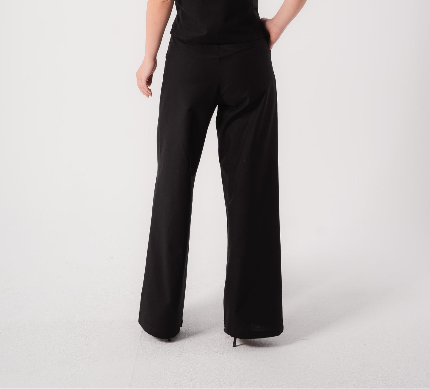 Straight Leg Pants In Black