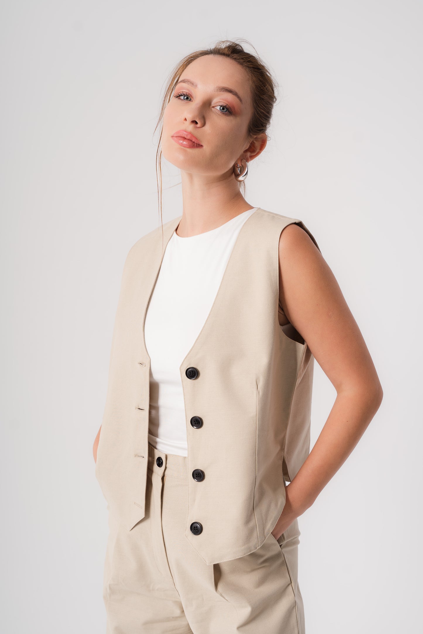 Beige Vest