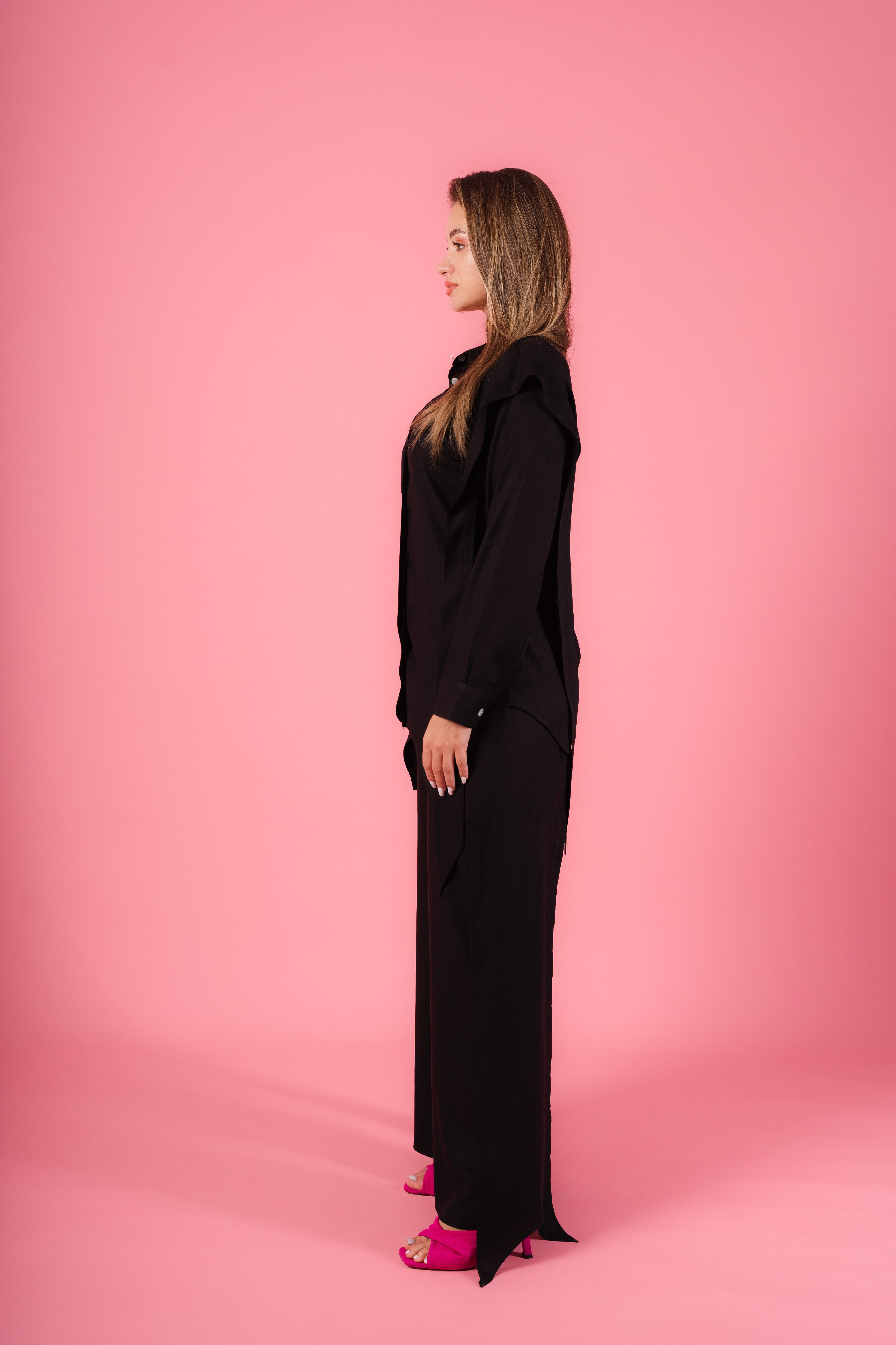 Asymmetrical Shirt Set