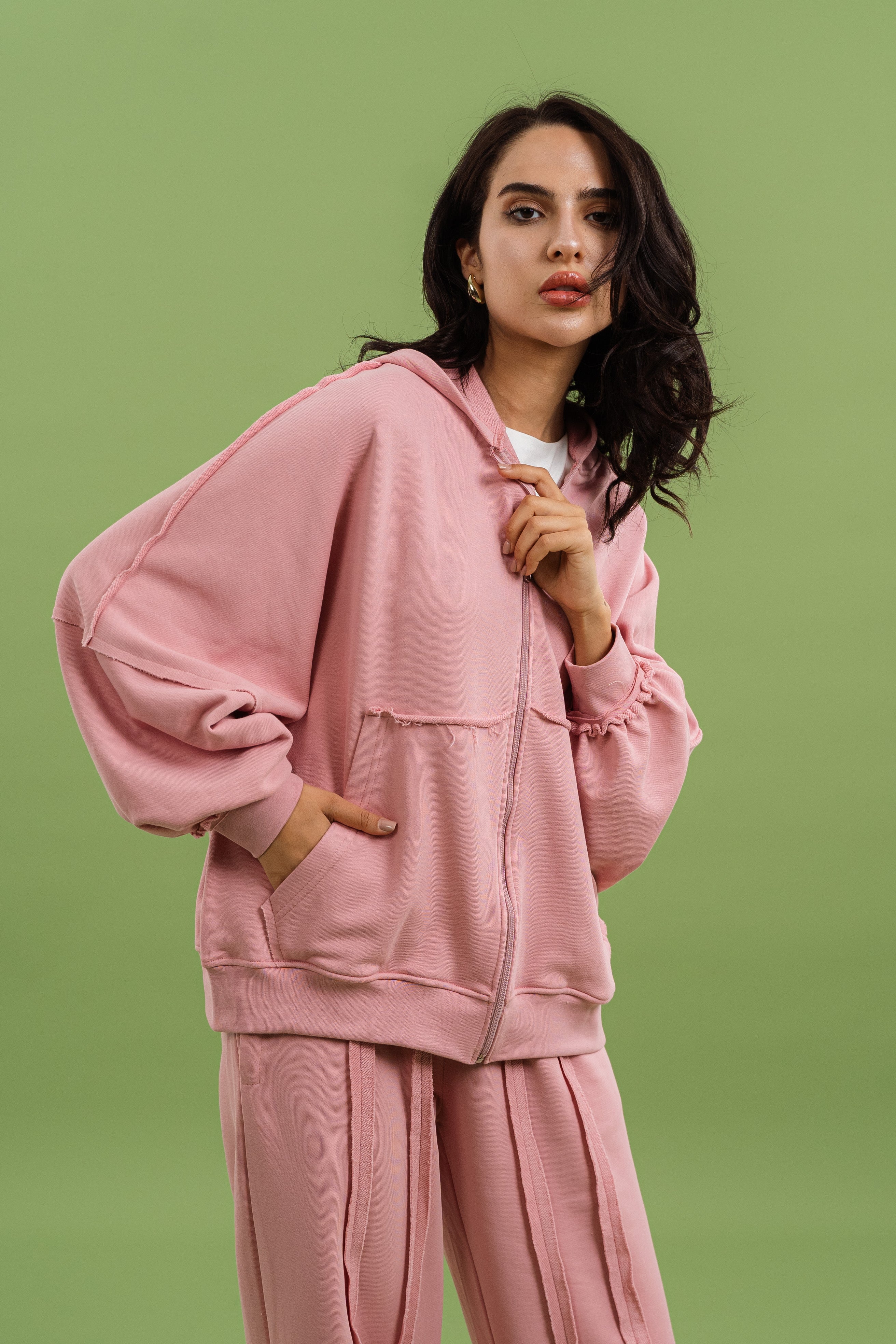 RAW edges jacket set