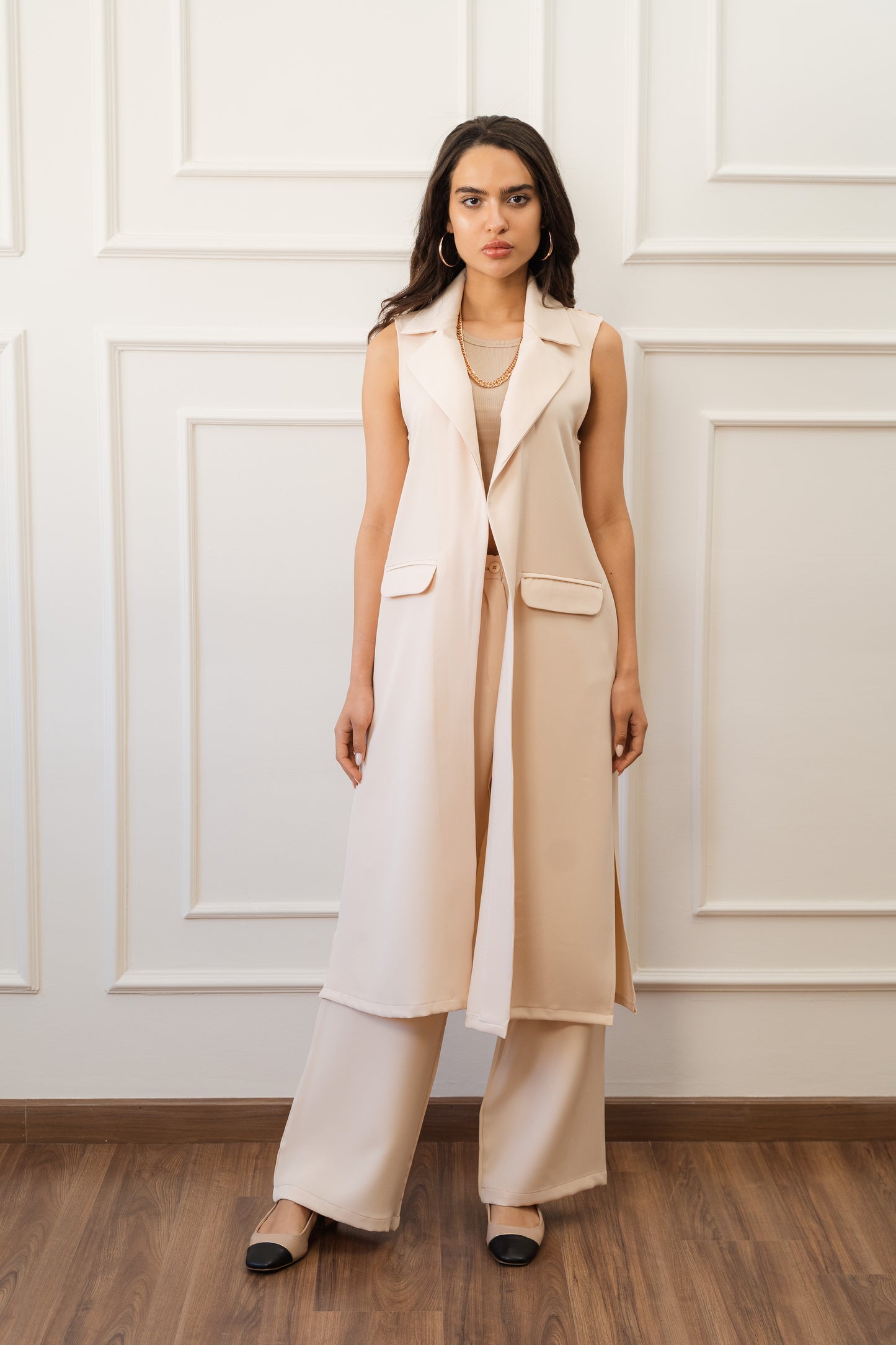 Classic Pants In Light Beige