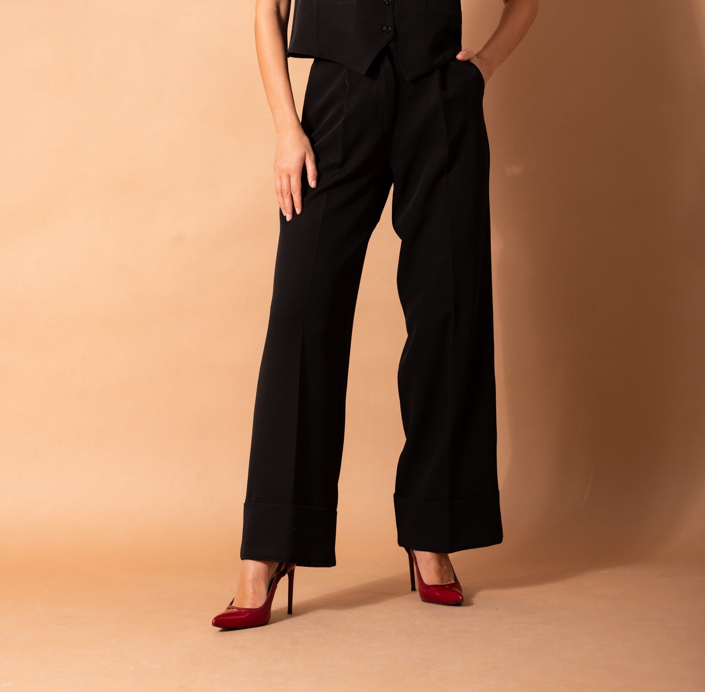 Tailored Trousers In Black