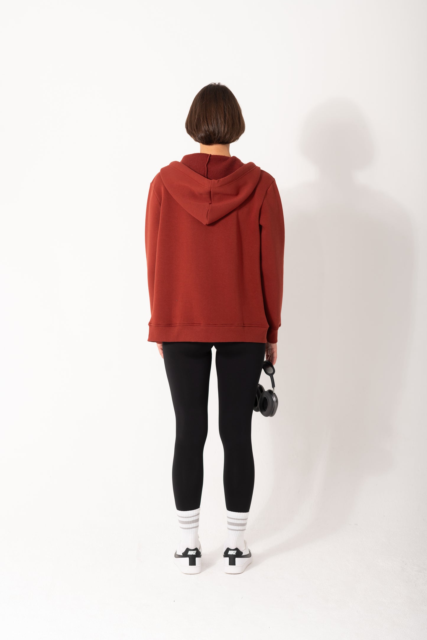 Melton Jacket In Reddish Brown